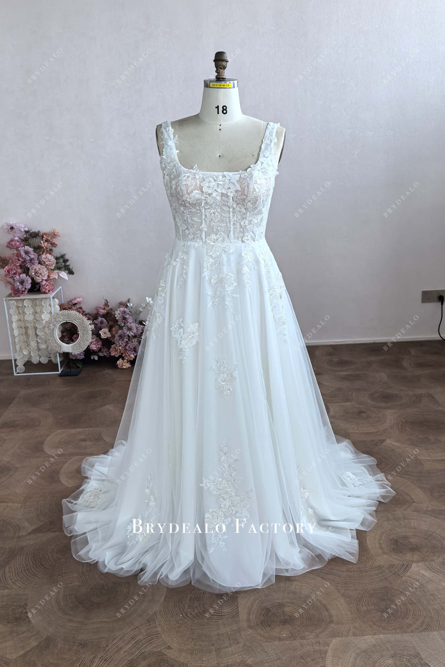plus size custom lace wedding dress