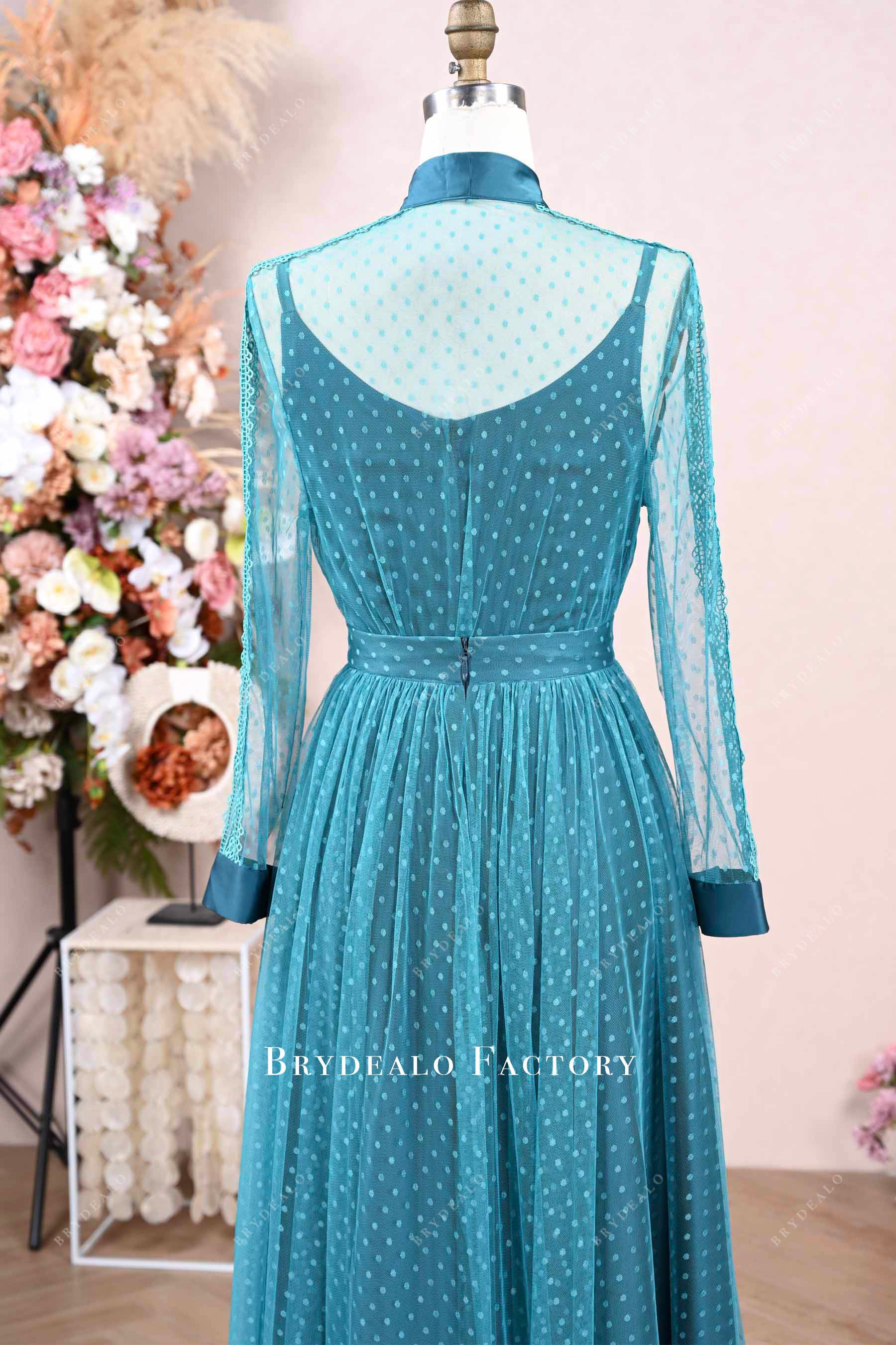 polka dot blouse skirt dress
