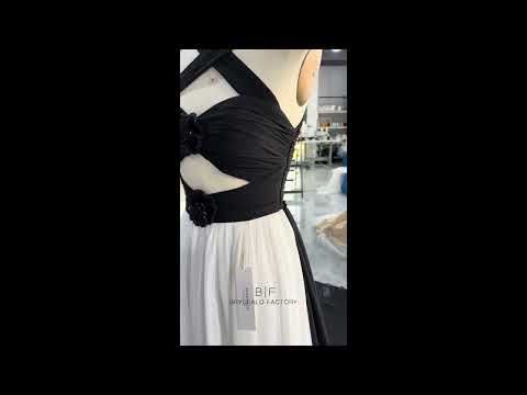 wholesale halter cutout beach chiffon wedding dress