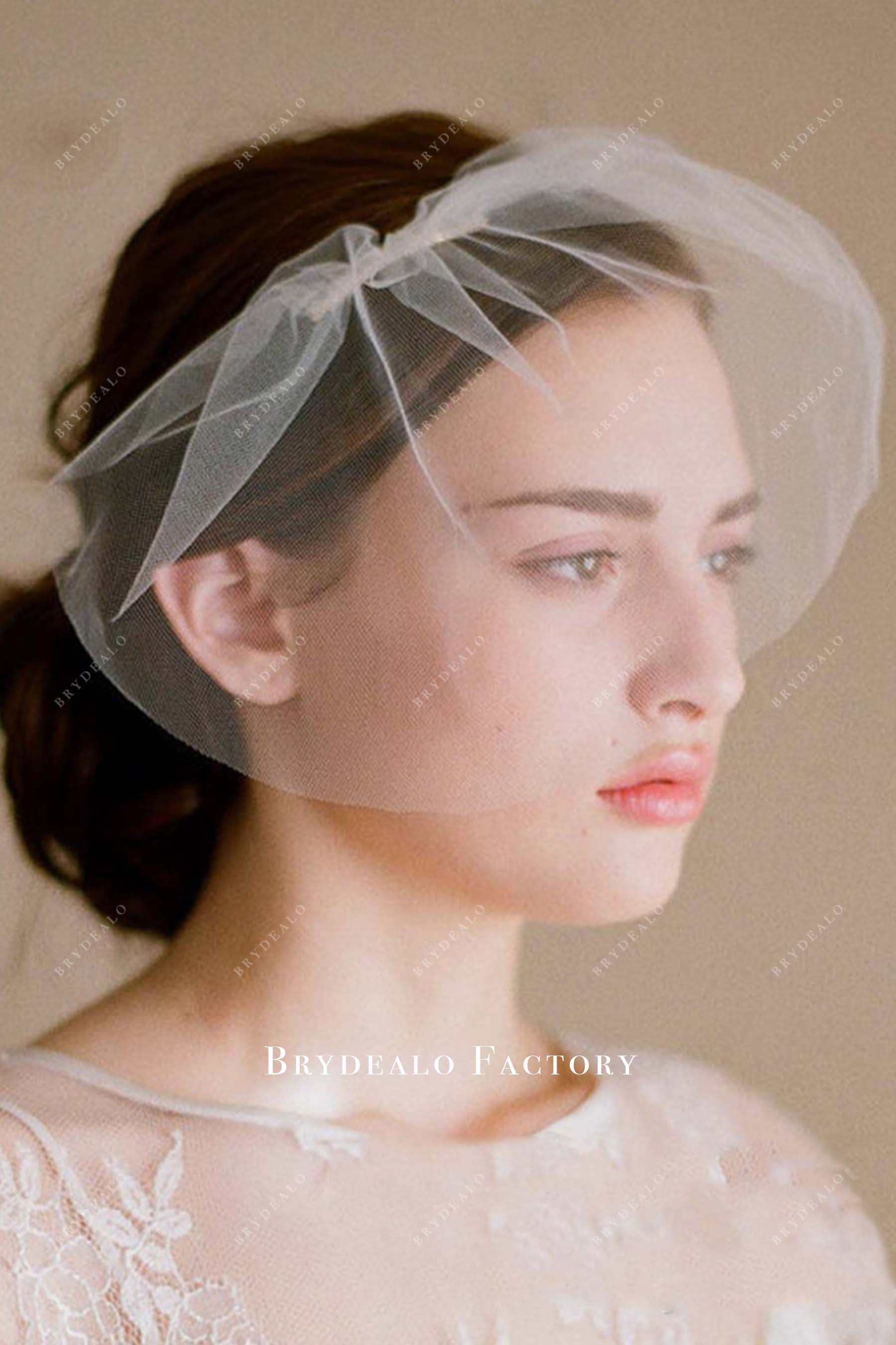 raw cut bridal veil
