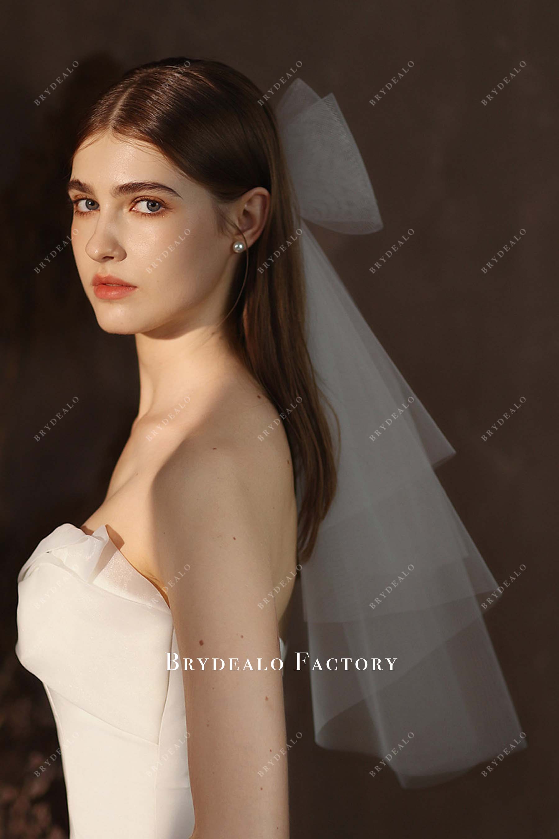 Elbow Length Bow Veil