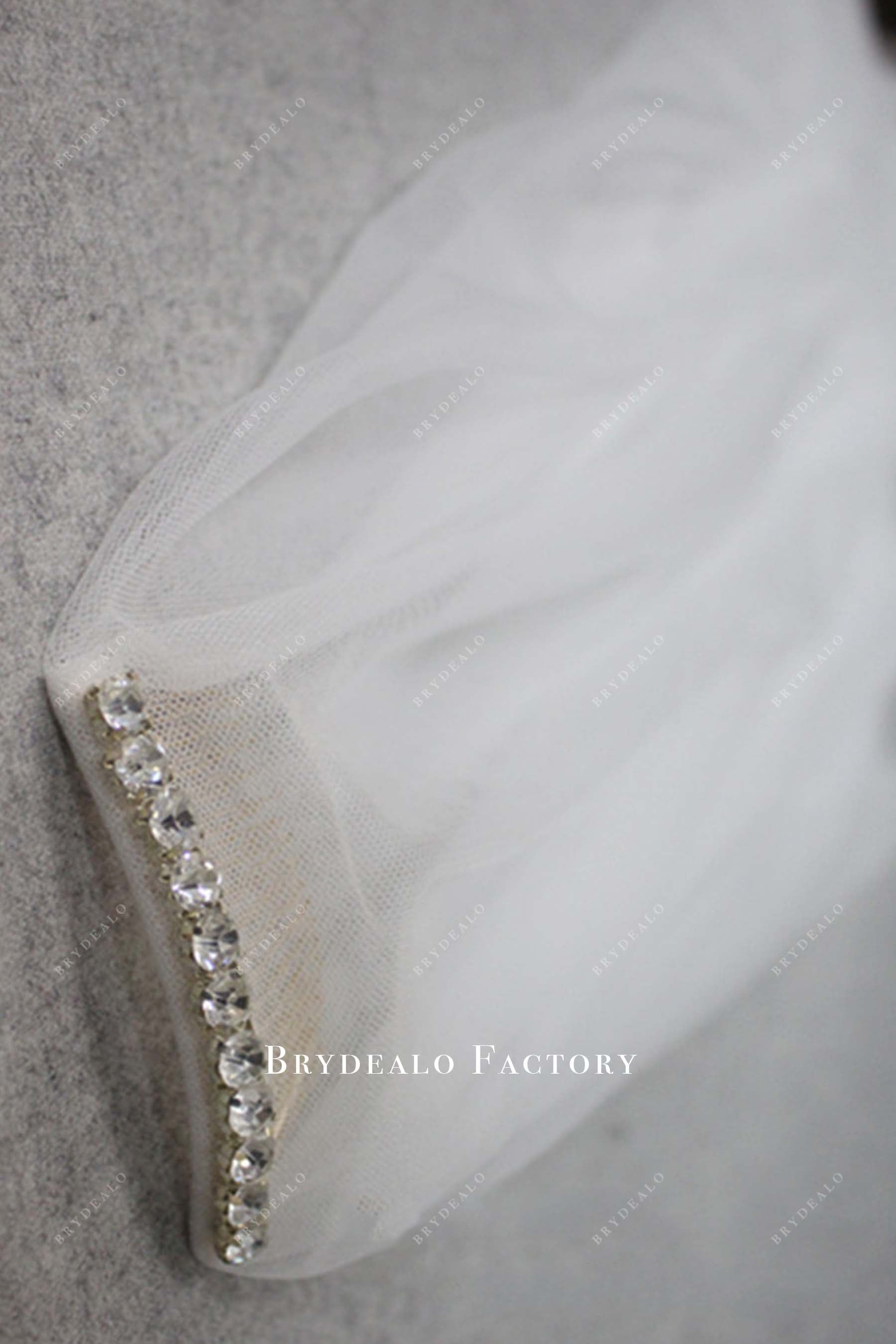 sparkly rhinestone comb bridal veil