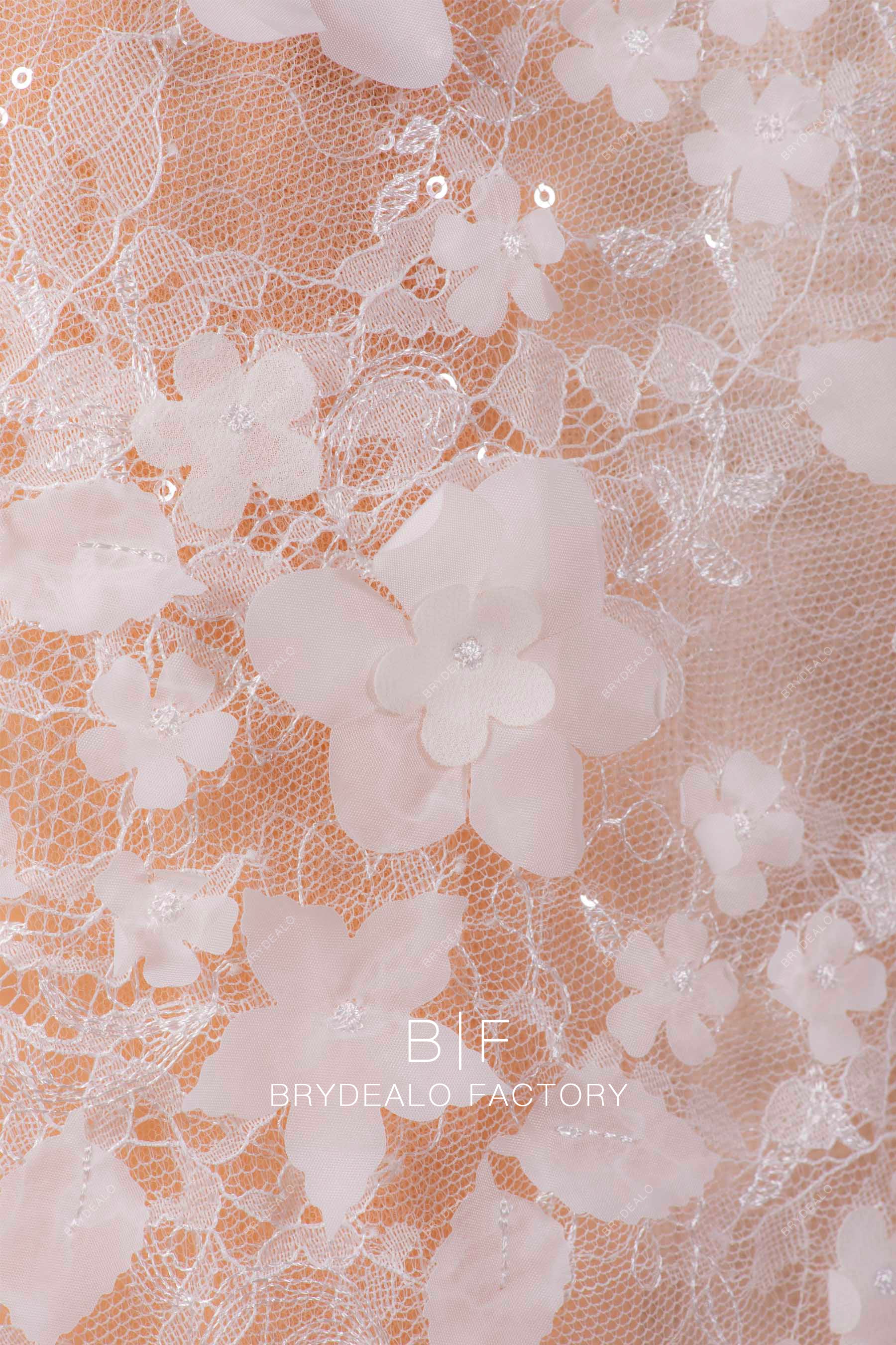 romantic 3D flower lace