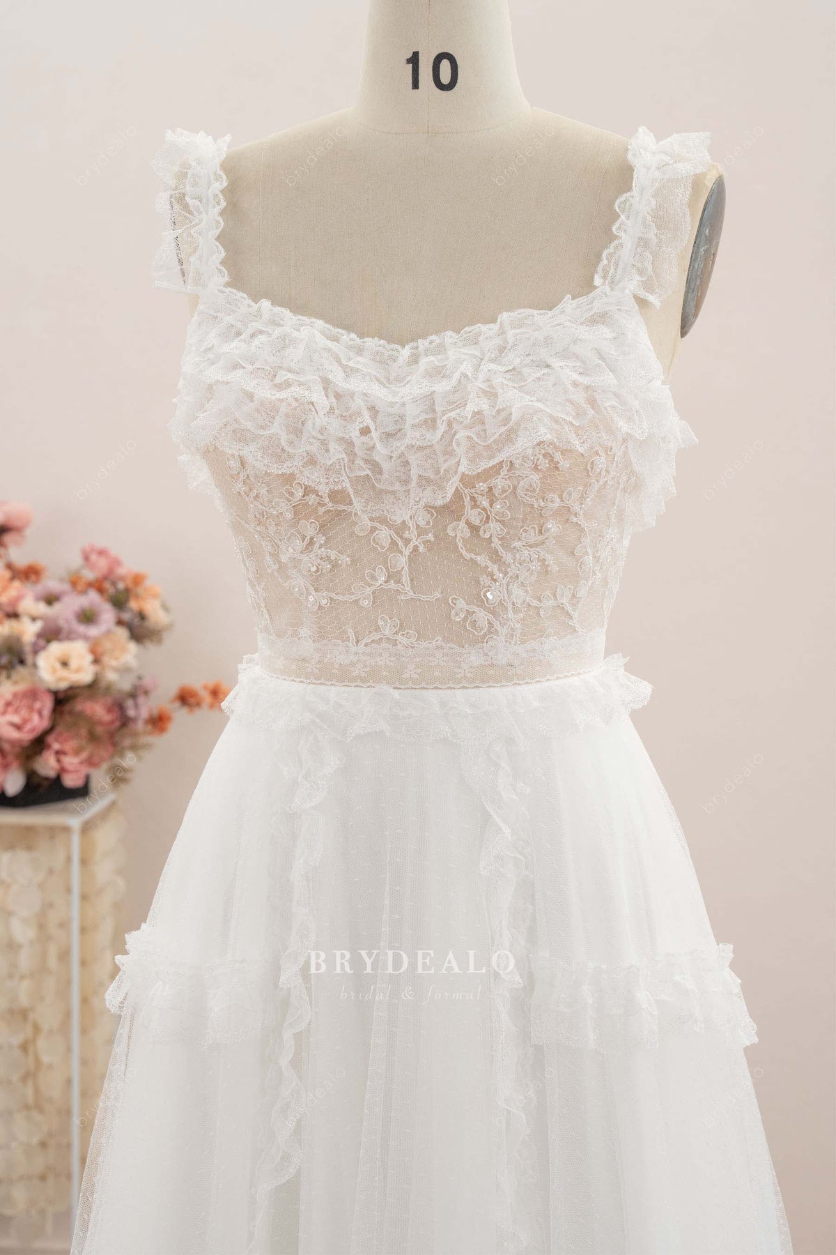 romantic boho wedding dress