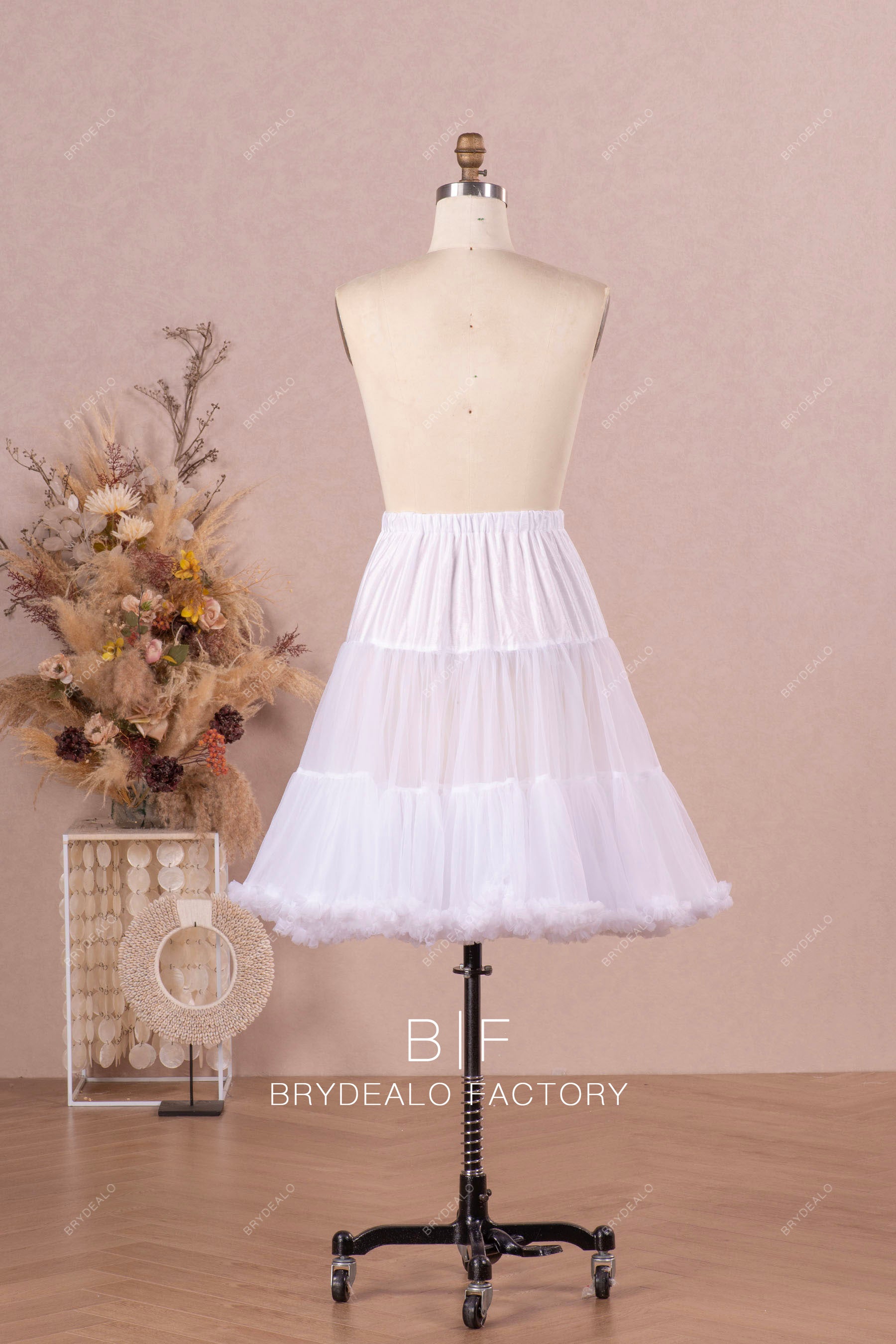 ruffled crinoline underskirt