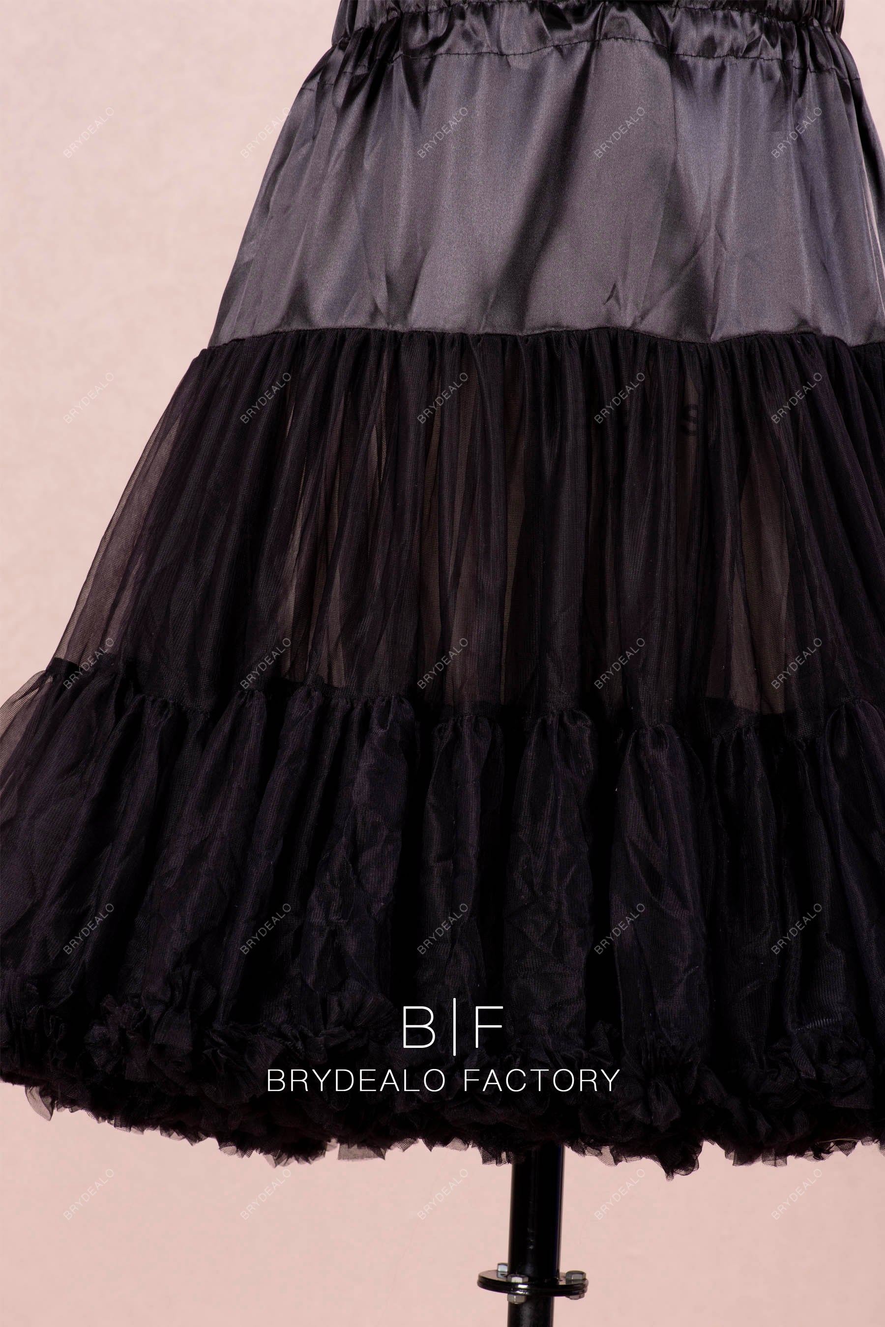 ruffled soft tulle petticoat