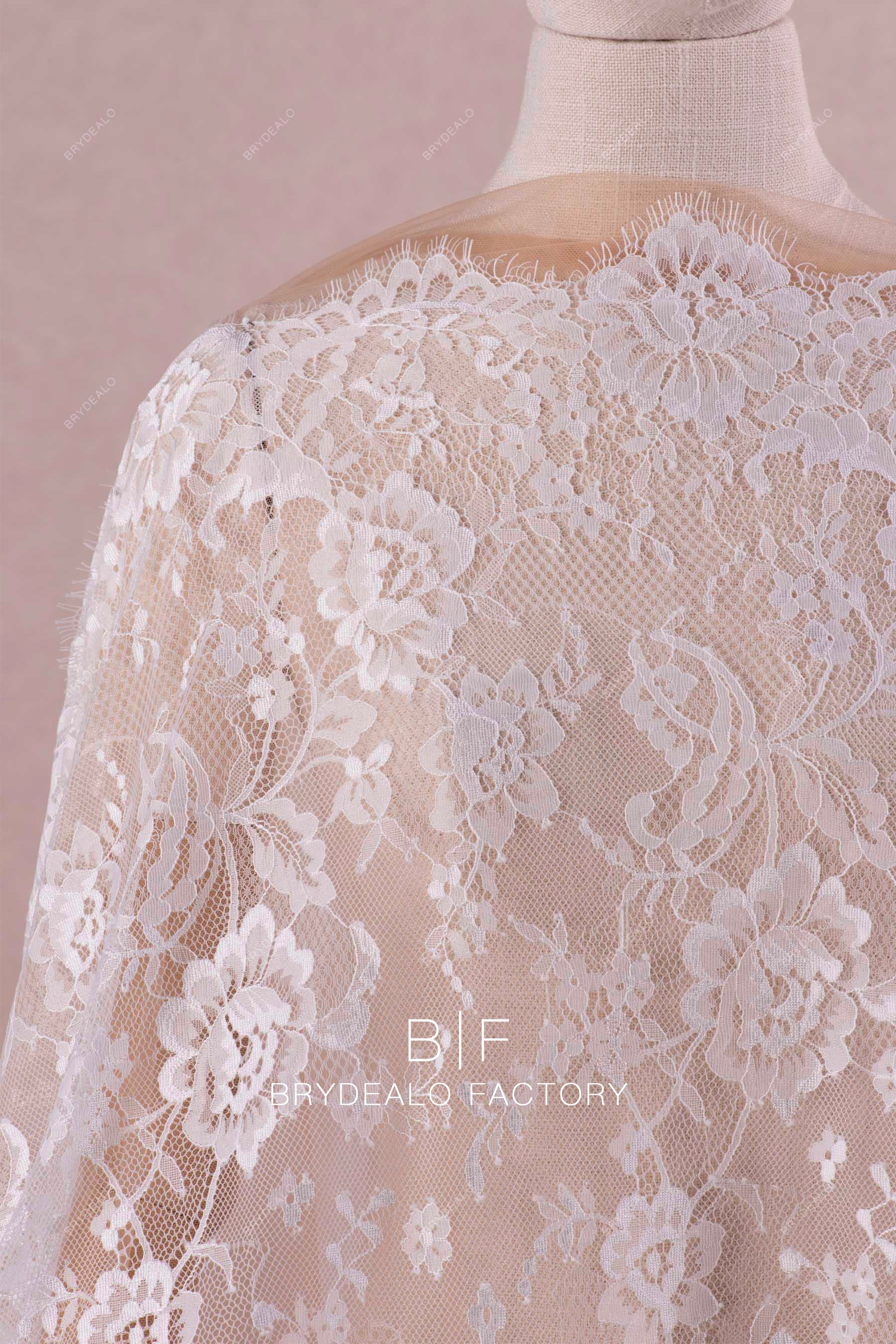 scalloped bridal lace
