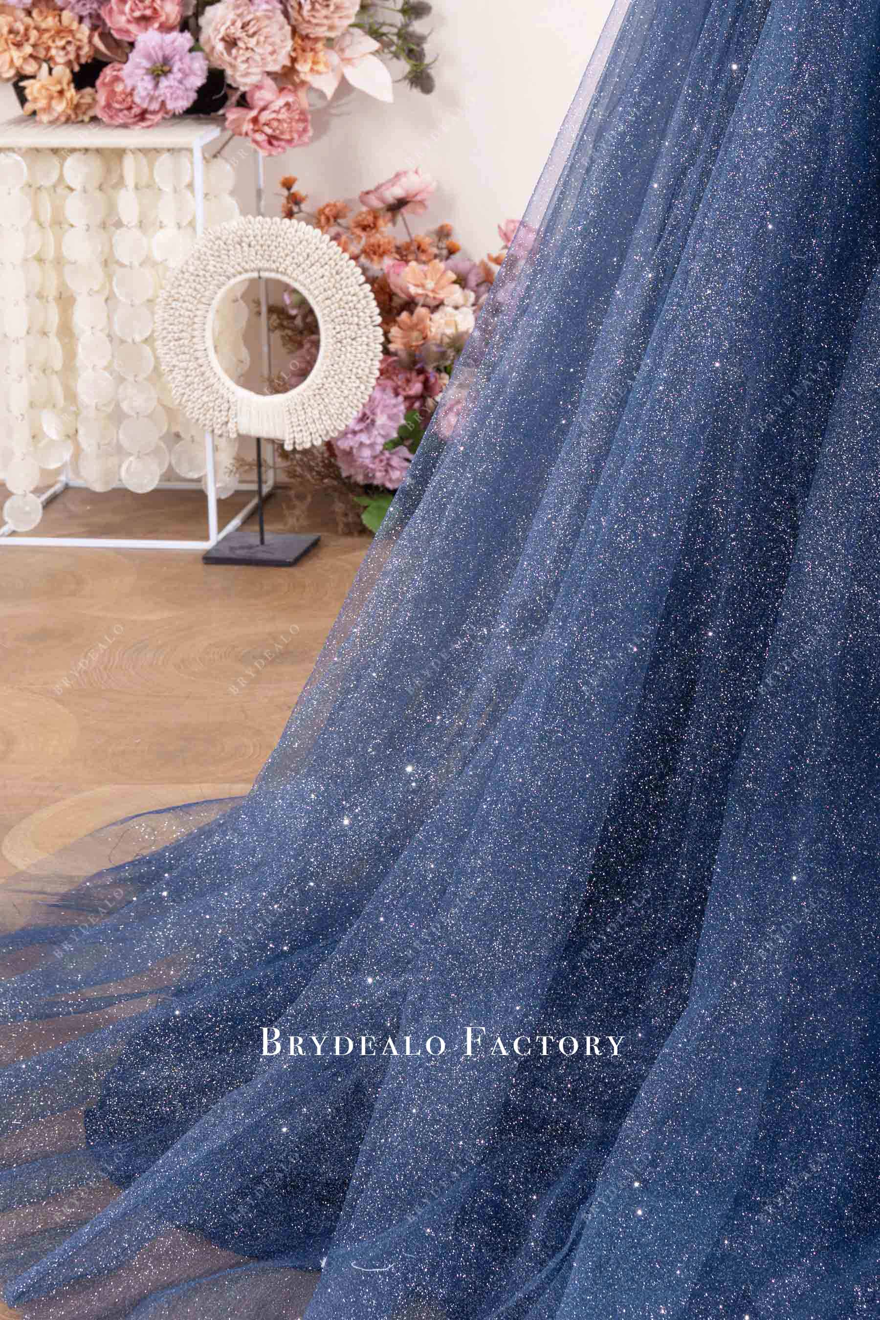 shimmery tulle formal dress