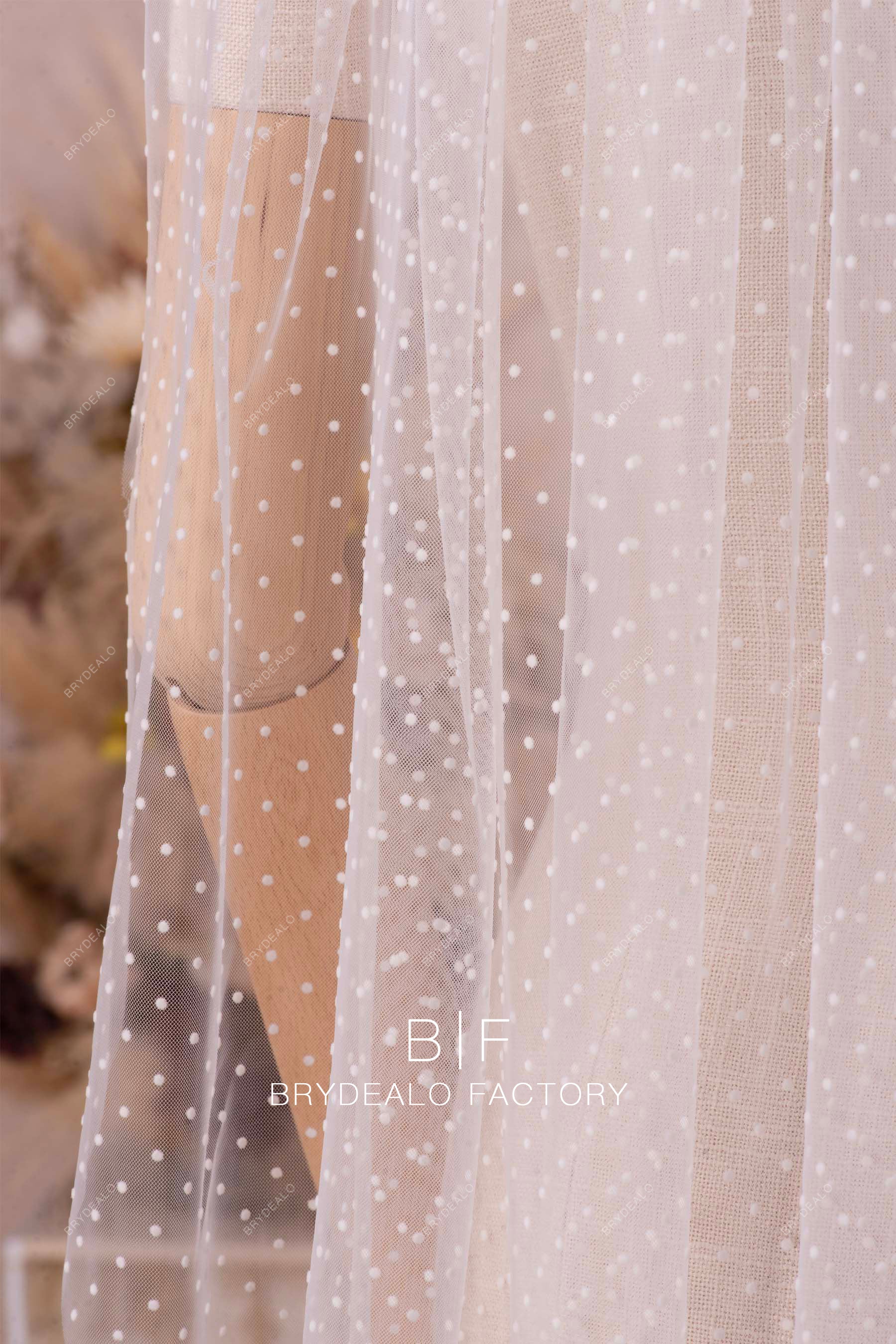Lovely Single-tier Polka Dot Wedding Veil