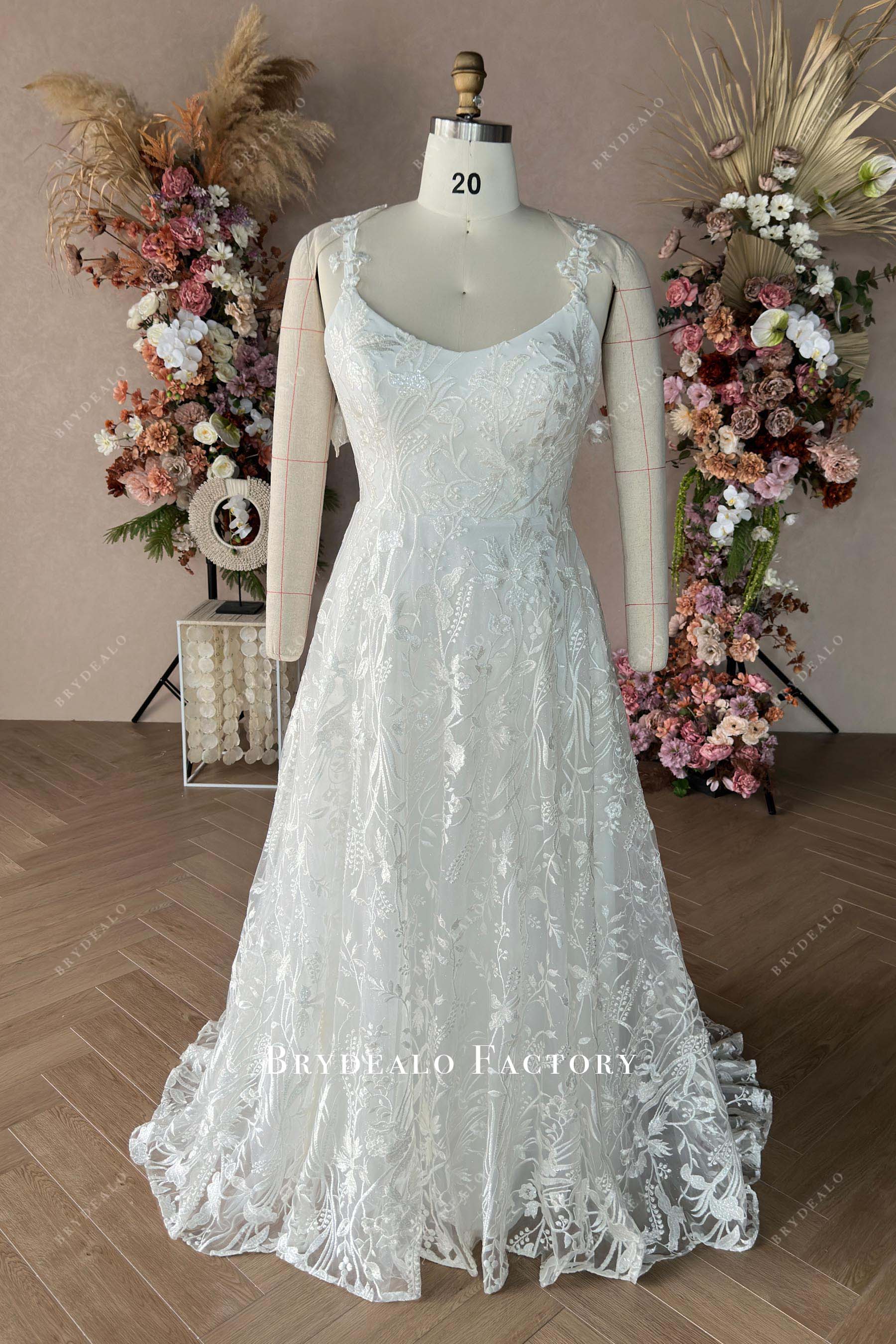 sleeveless wedding dress