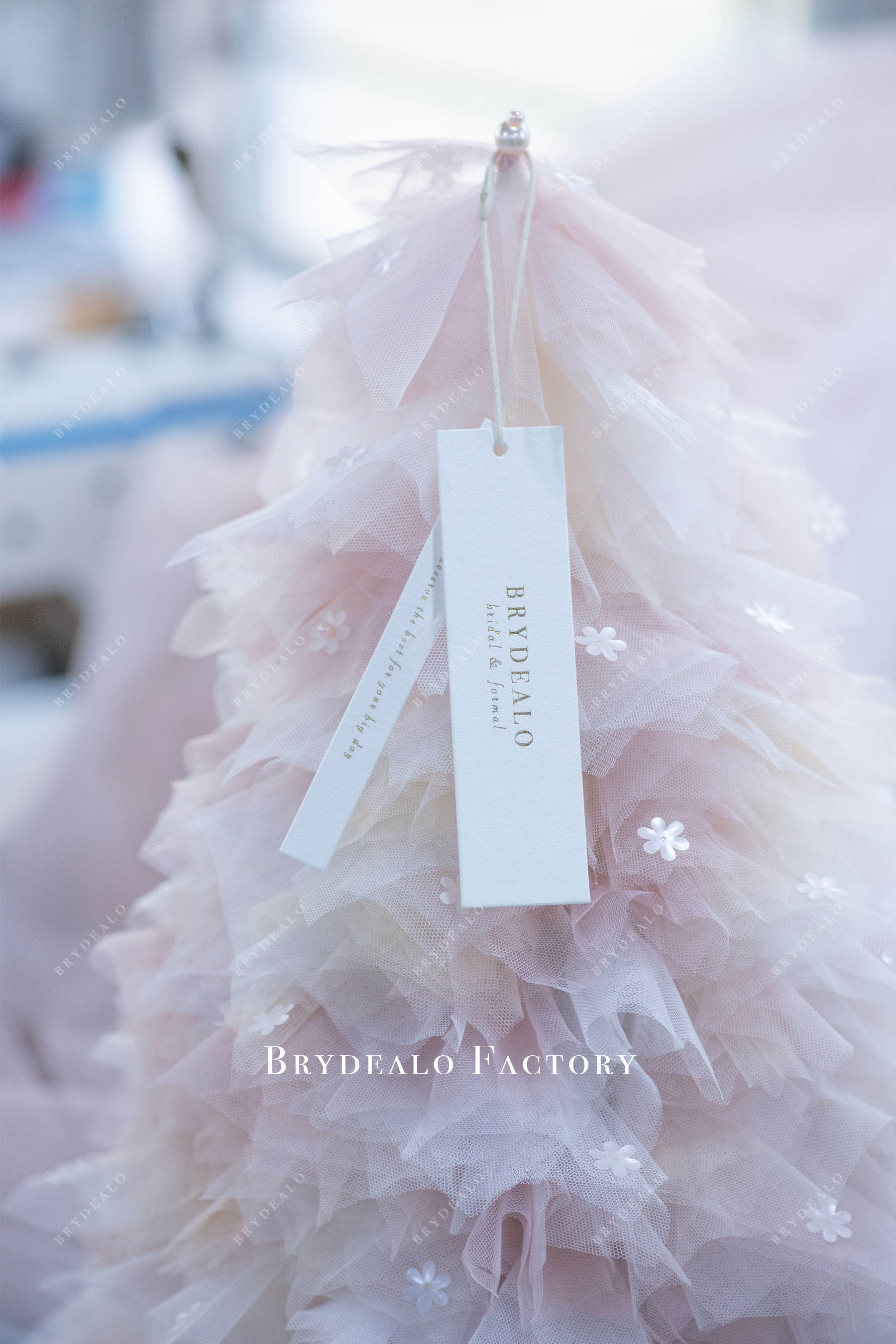 snow pinkish tulle xmas tree