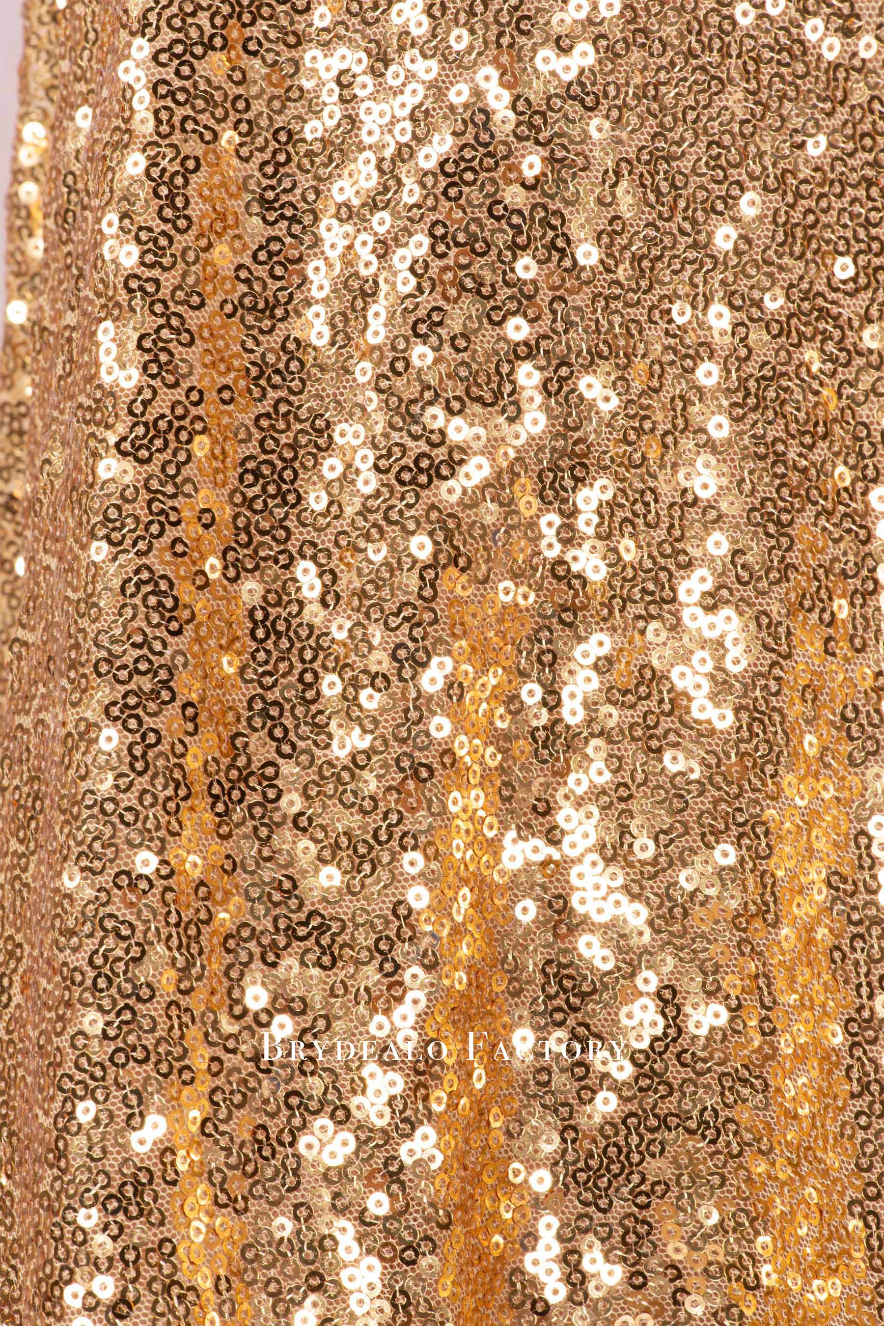 Sparkly Gold Sequin Fabric By The Yard | 3mm Sparkly Gold Sequin Fabric By The Yard | 3mm