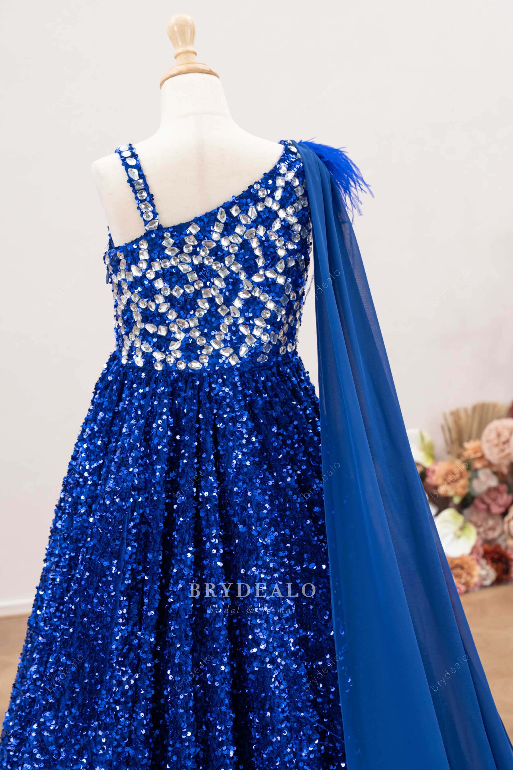 sparkly rhinestone kids pageant gown