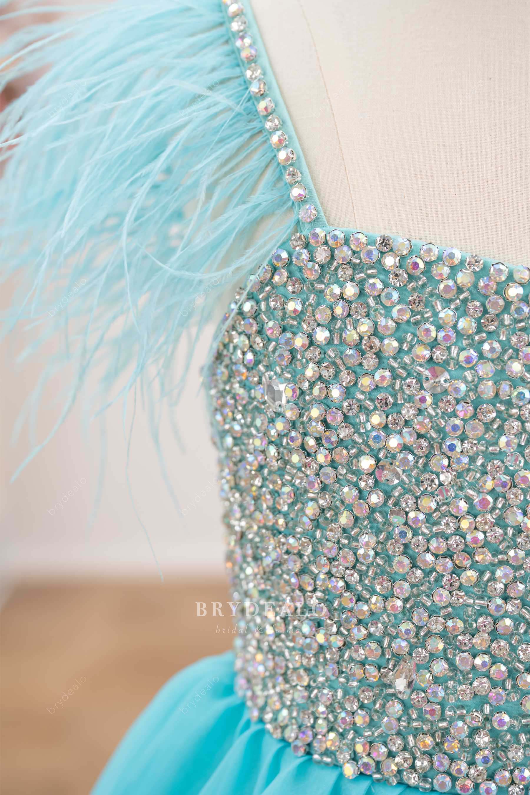 sparkly rhinestone little girl pageant gown