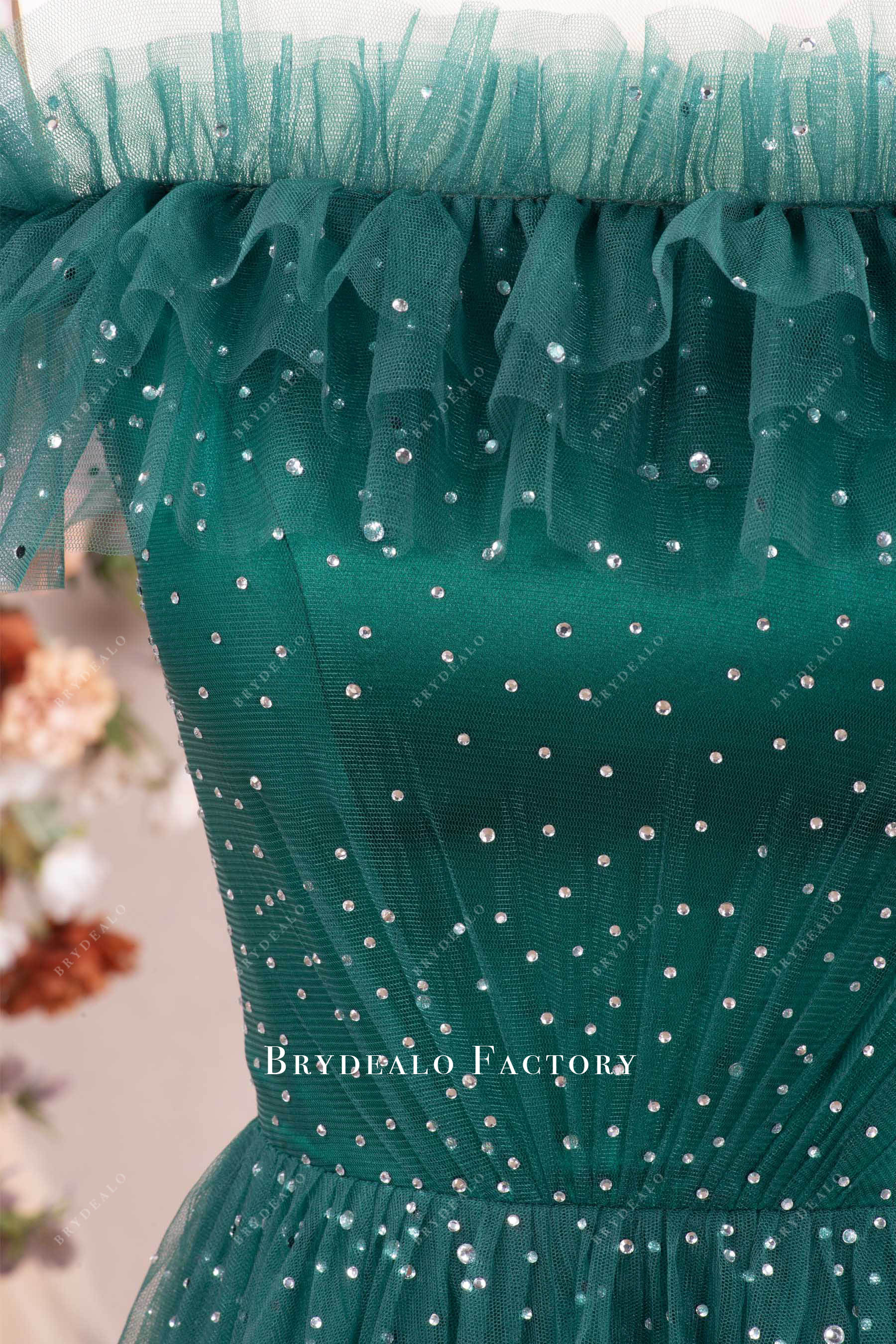 sparkly rhinestone prom dress
