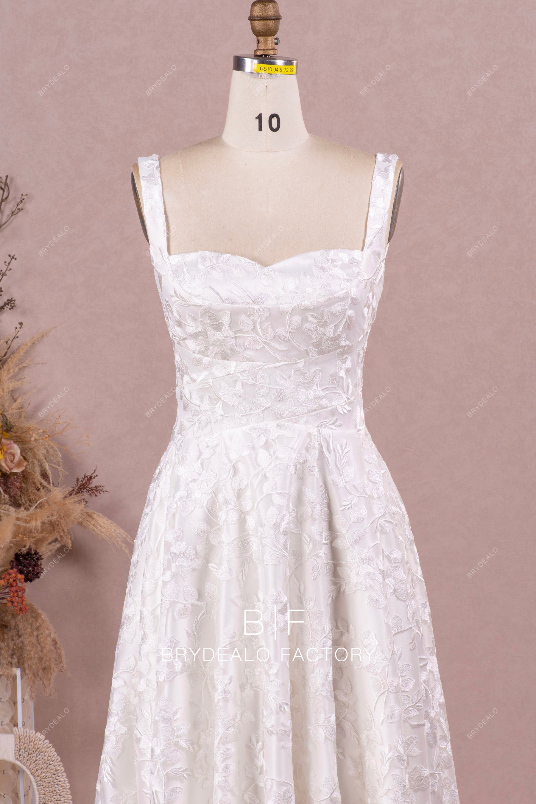 straps sweetheart wedding dress