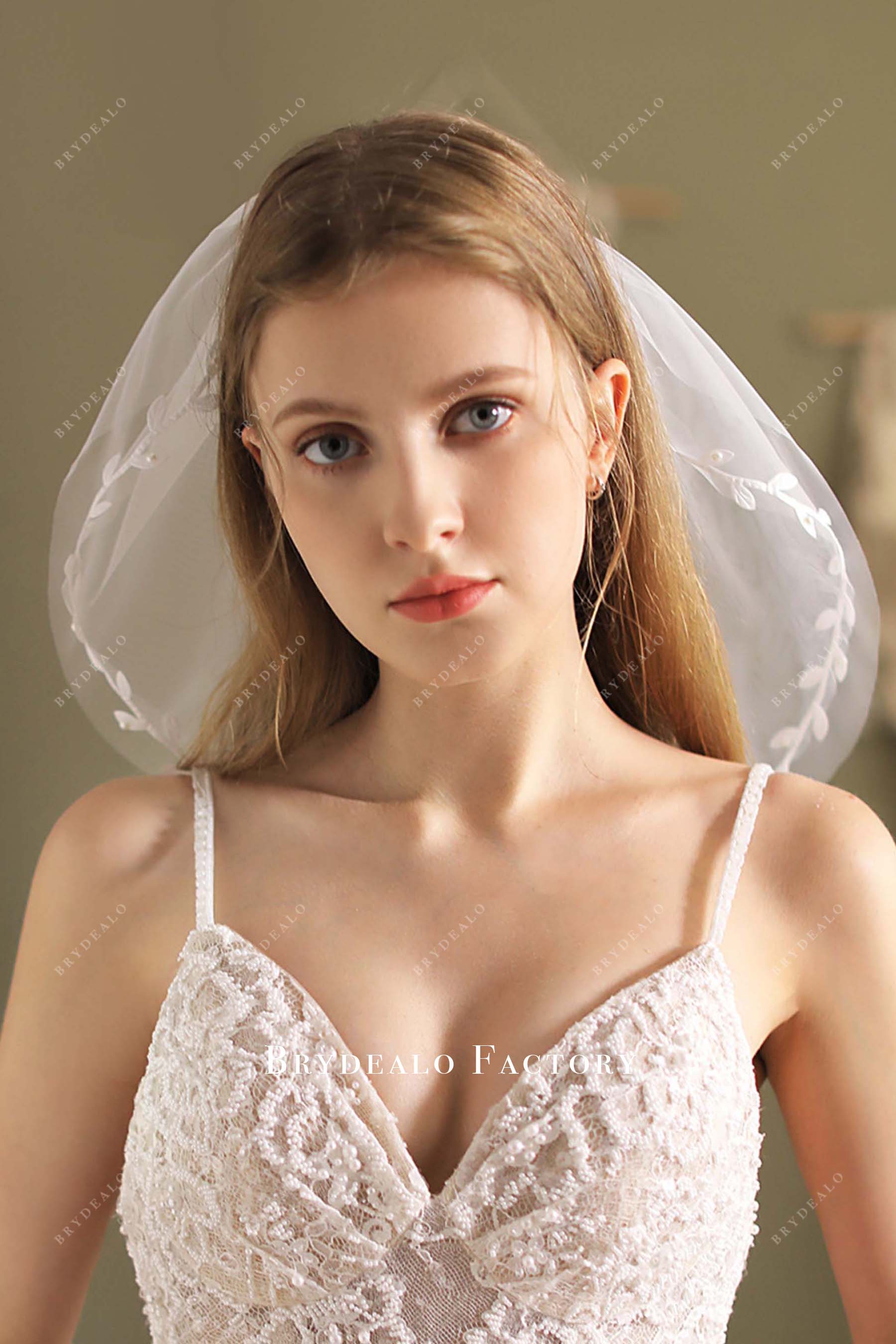 two tier wedding veil