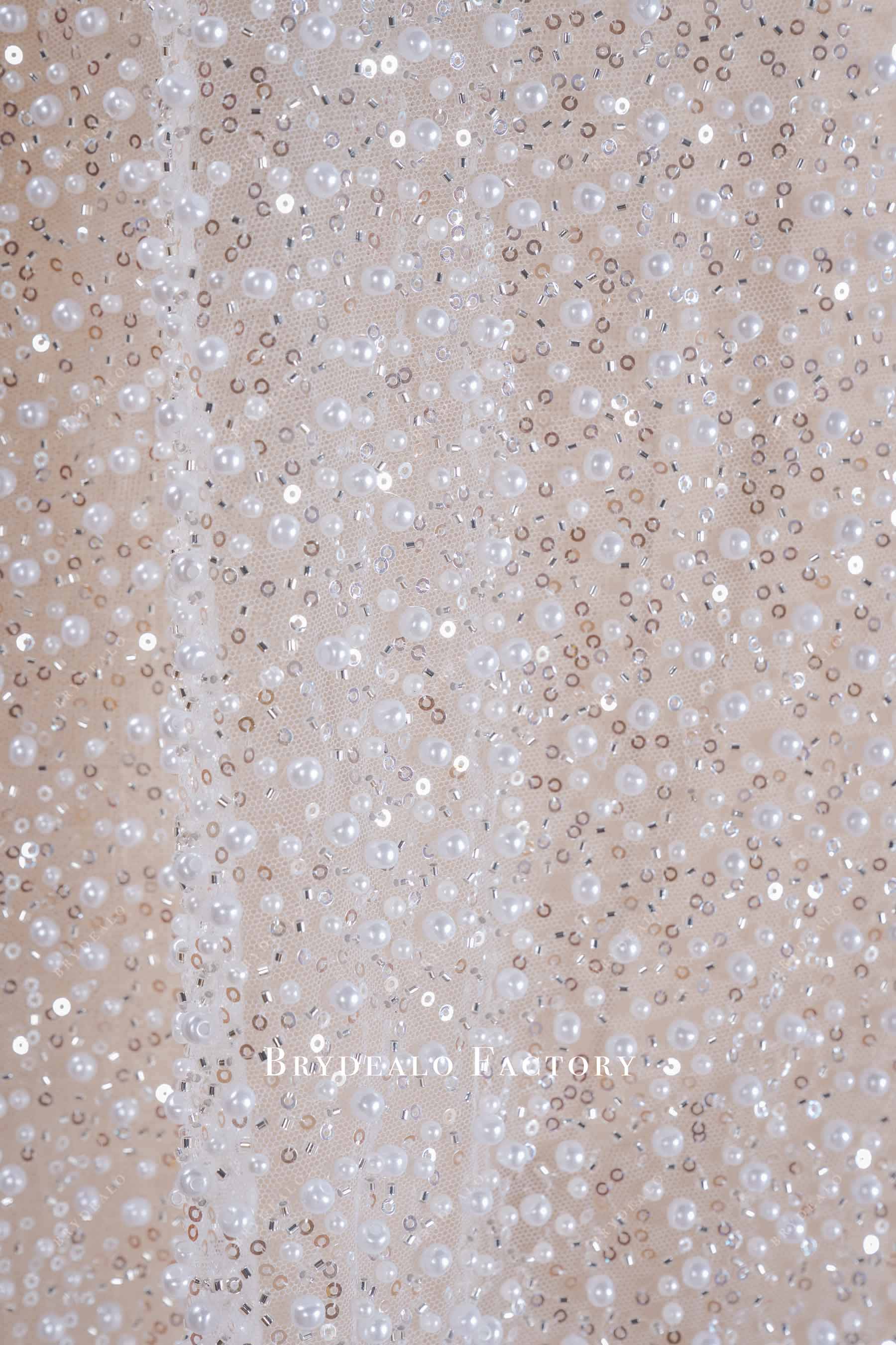 wedding-dress pearl fabric
