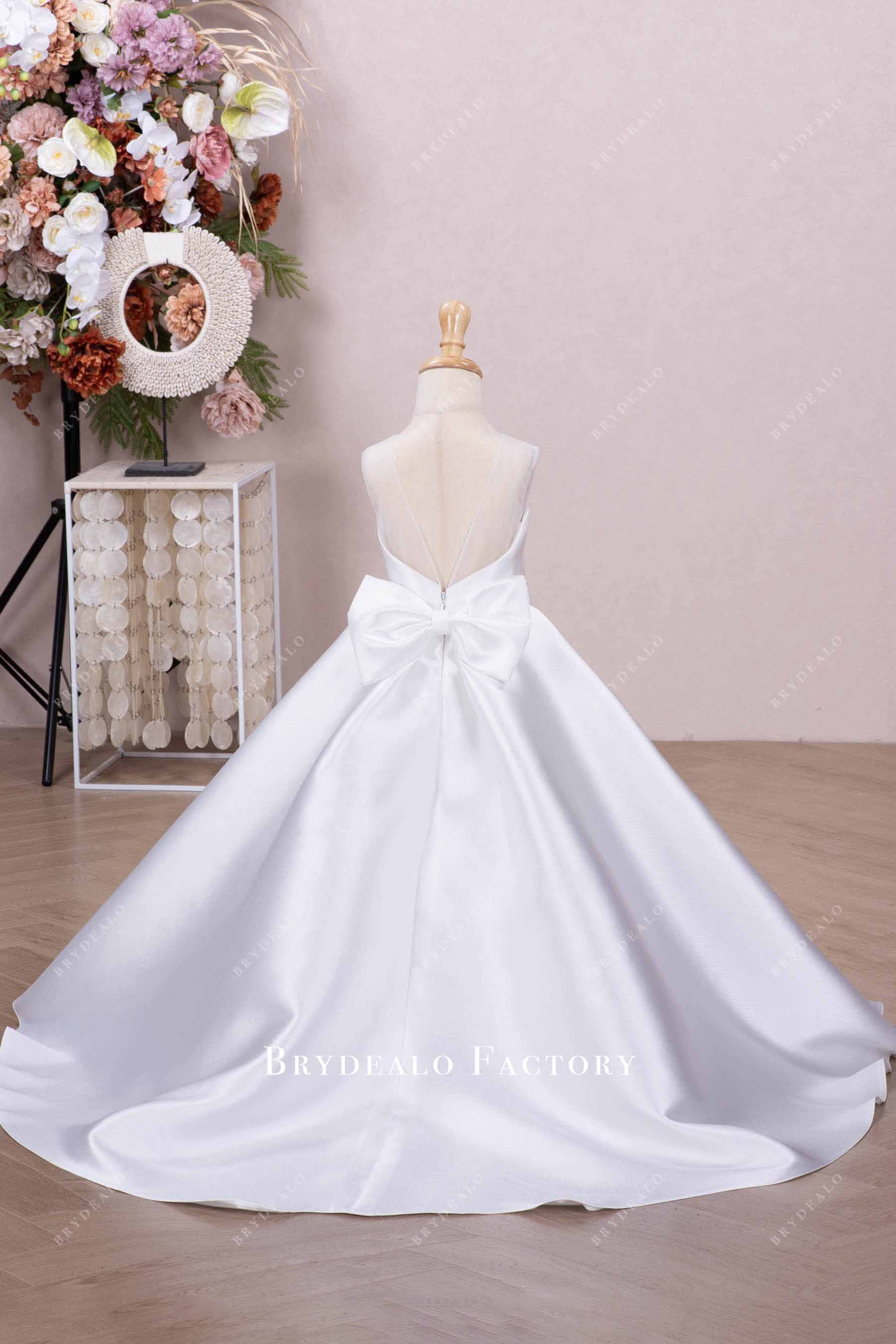 white first communion gown