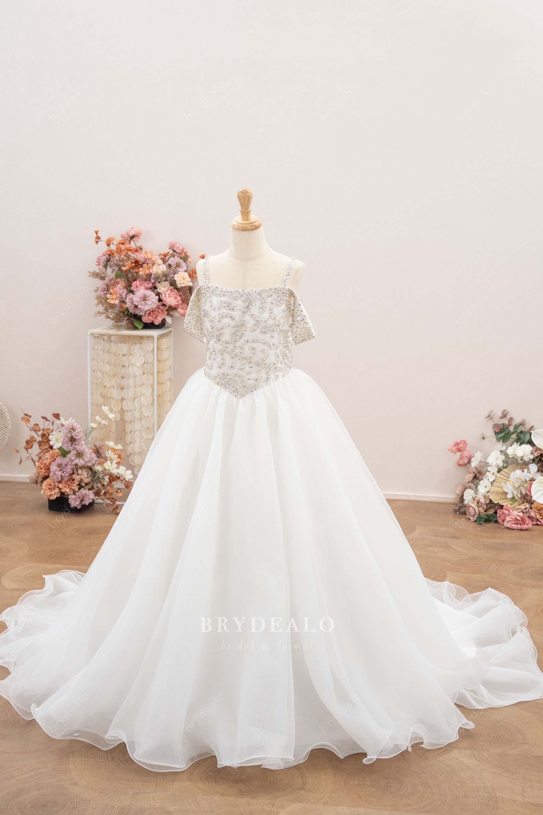 white holy first communion gown