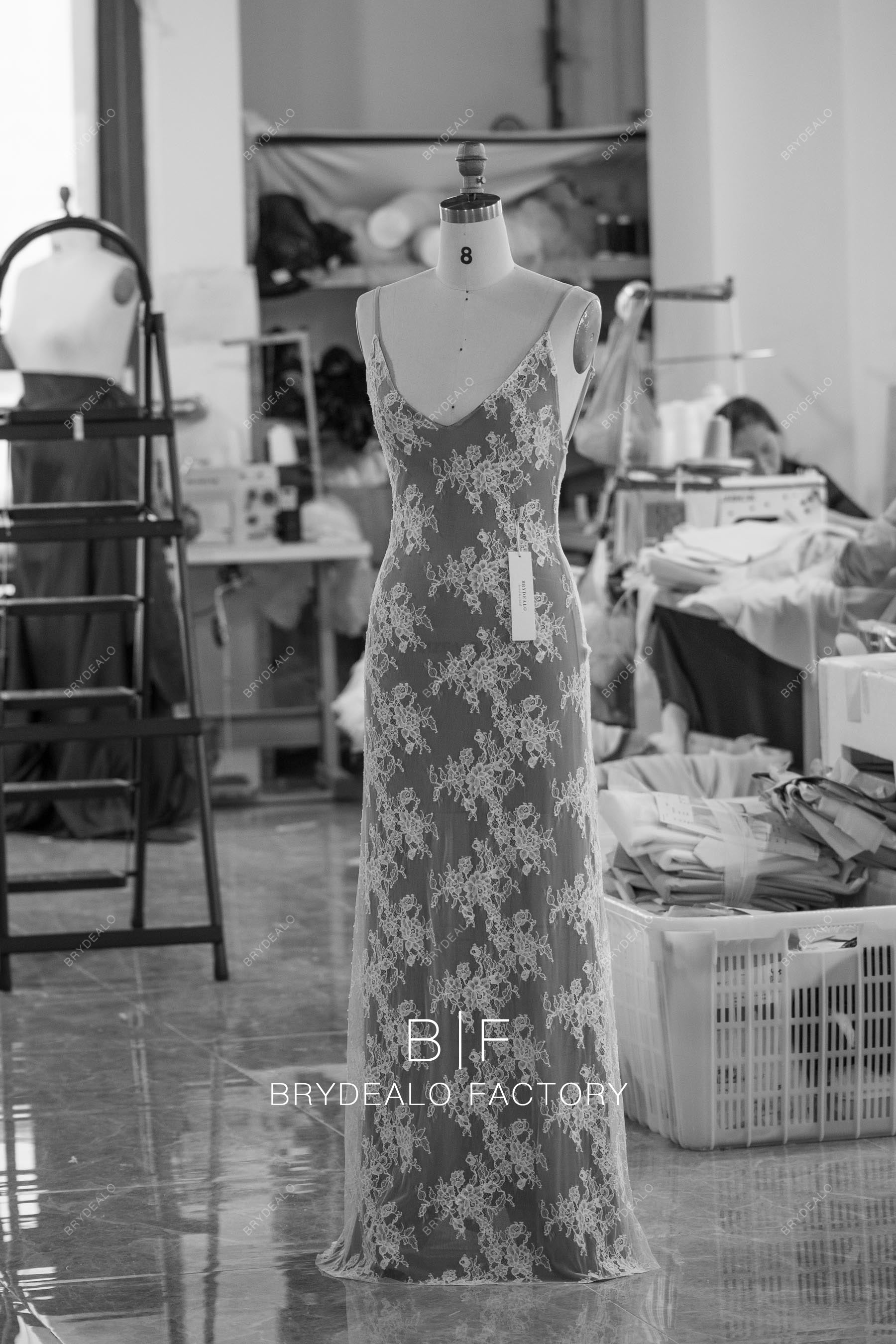 wholesale elastic sheath bridal slip dress