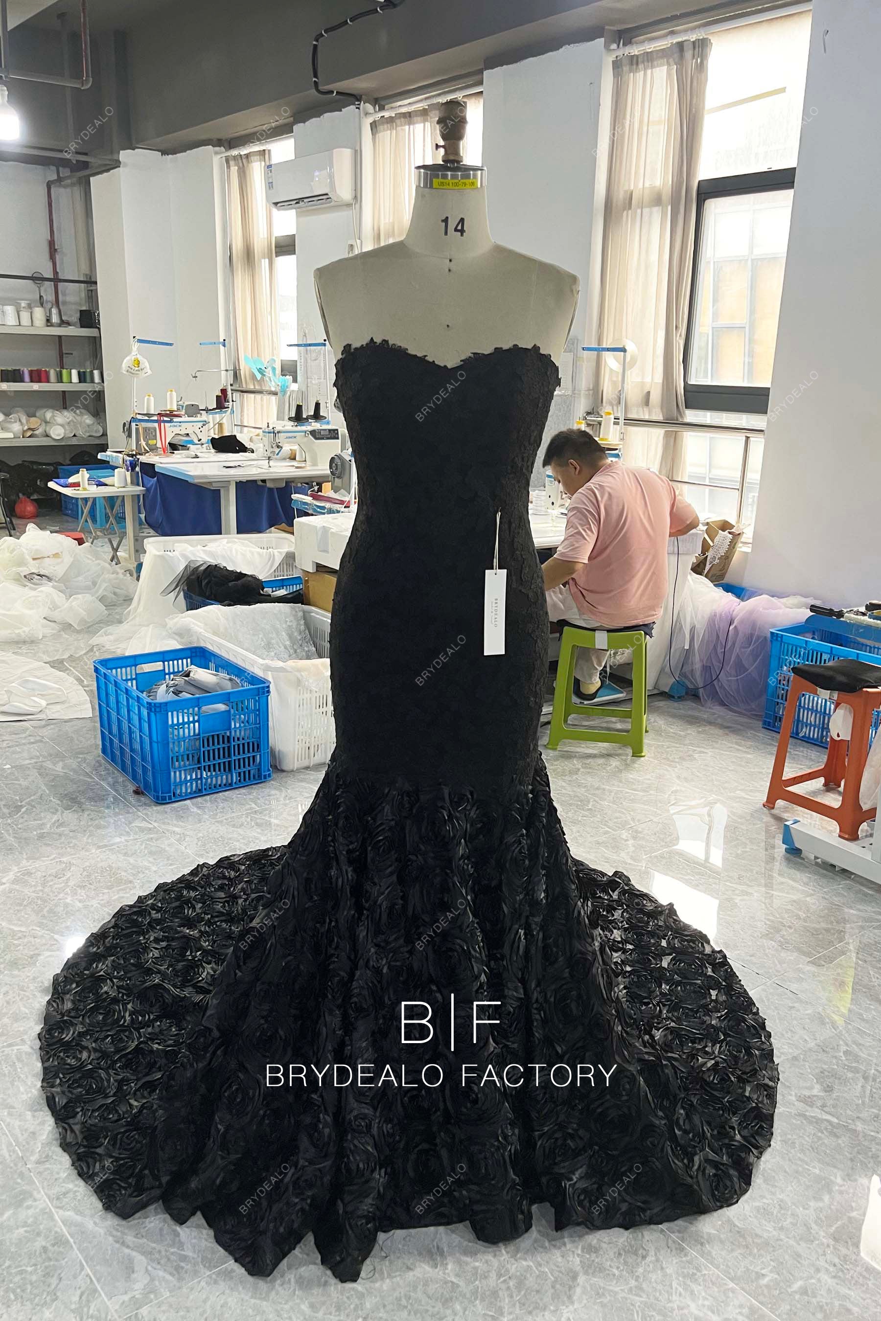 wholesale strapless sweetheart prom gown
