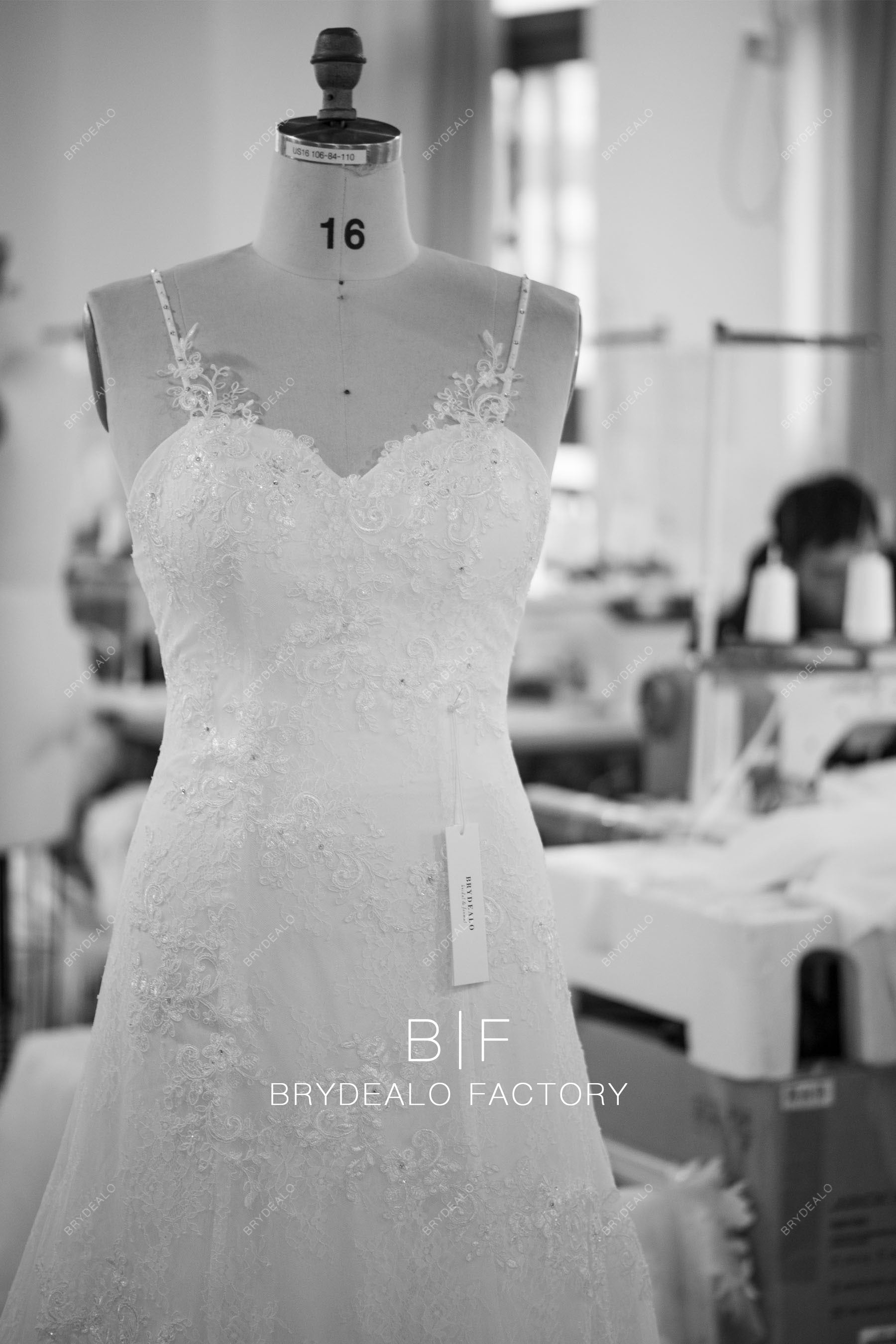 wholesale straps sweetheart neck wedding dress