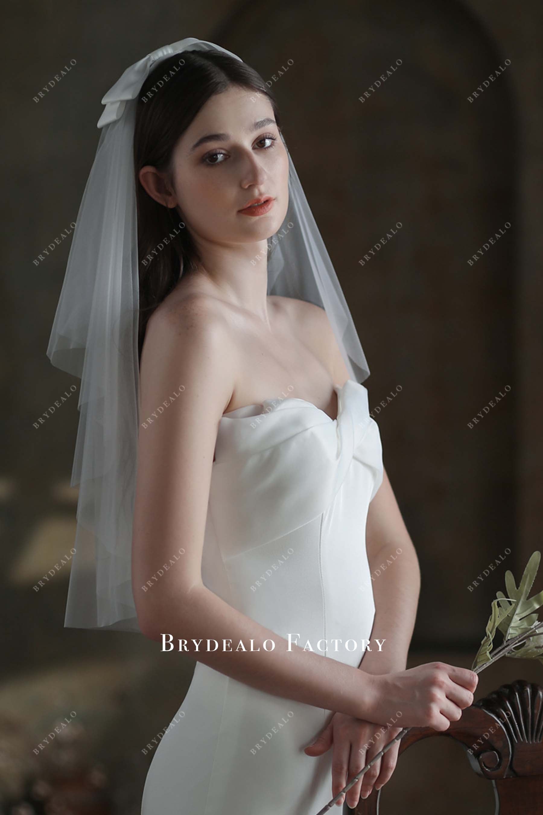 with comb wedding veil