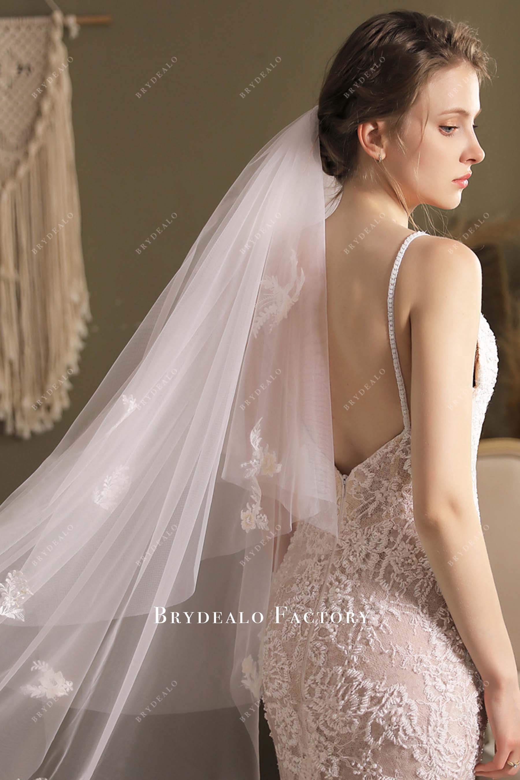 with comb wedding veil