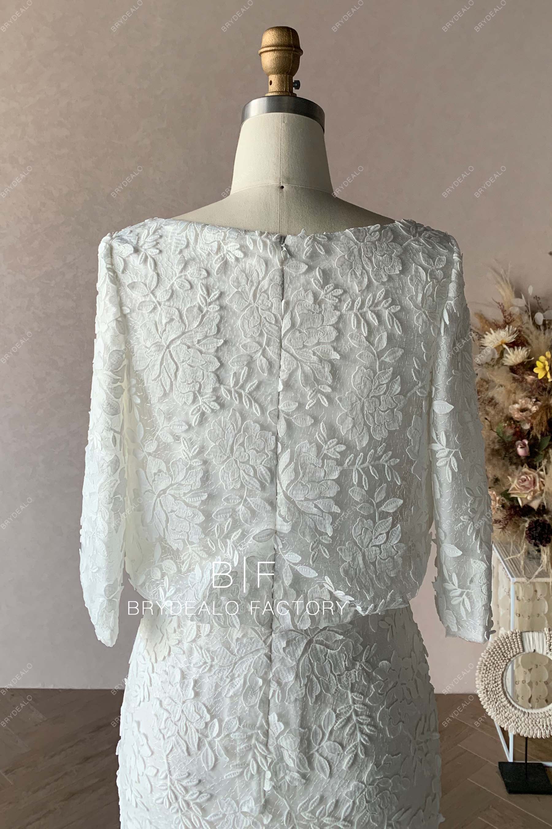 Private Label Boho Lace Loose Bodice Mermaid Wedding Dress BR20221498