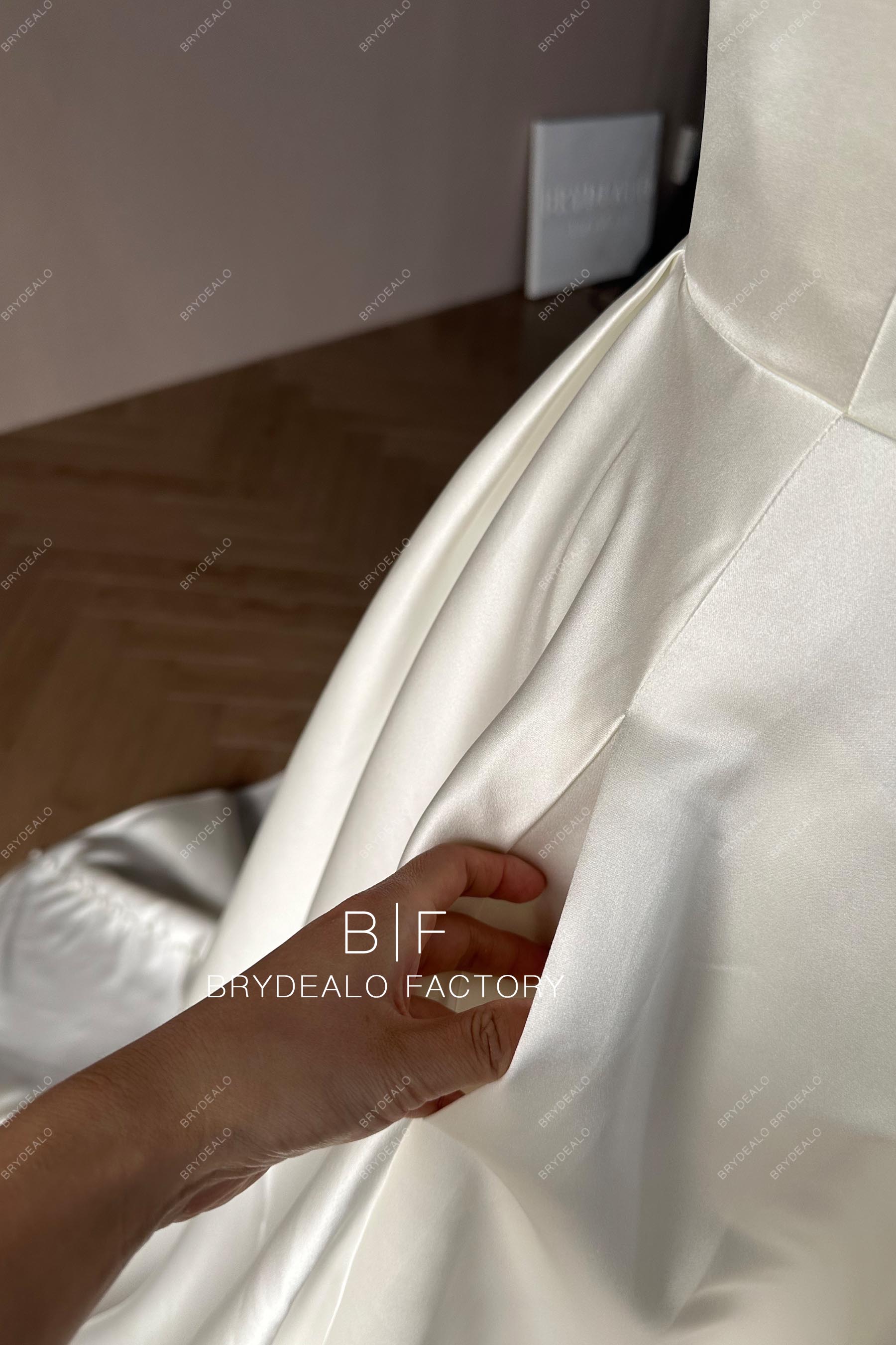 Custom Bridal Satin Dress BR20231818-04