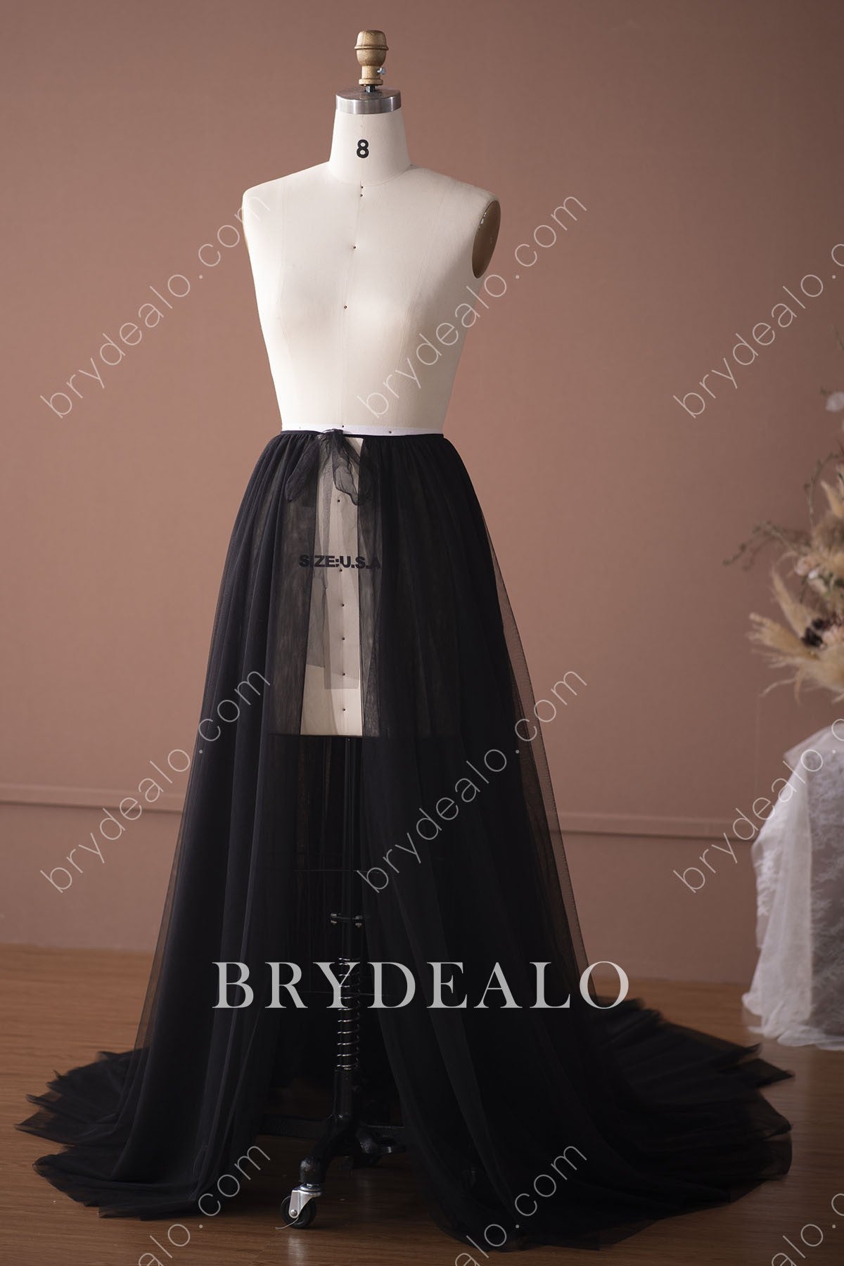wholesale tulle bridal overskirt