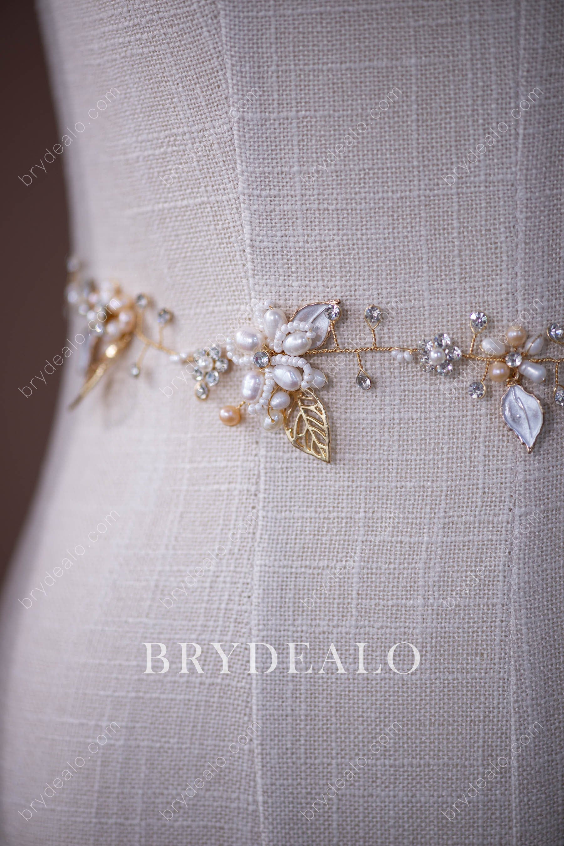 Wholesale Designer Botanically-inspired Wedding Dress Sash