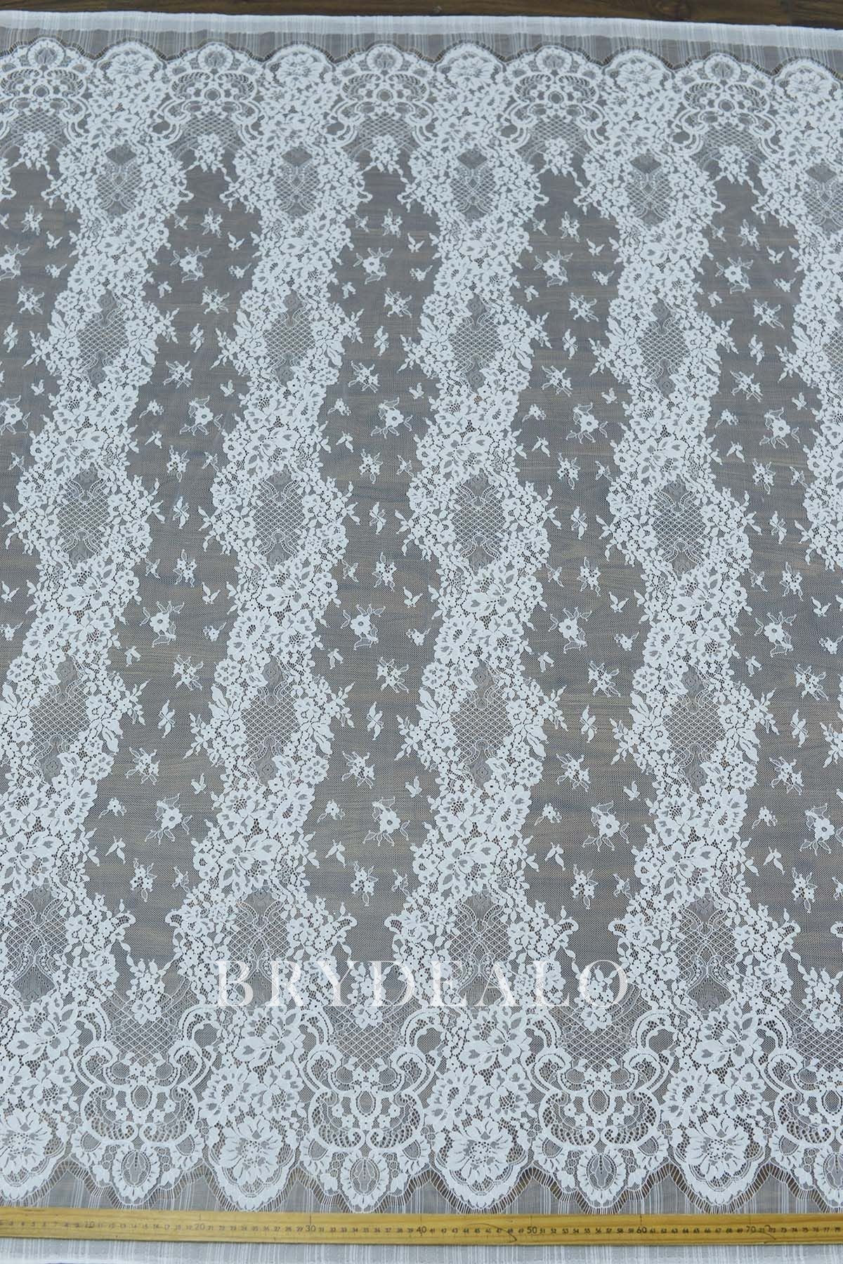 Motif Corded Scallop Lace Fabric