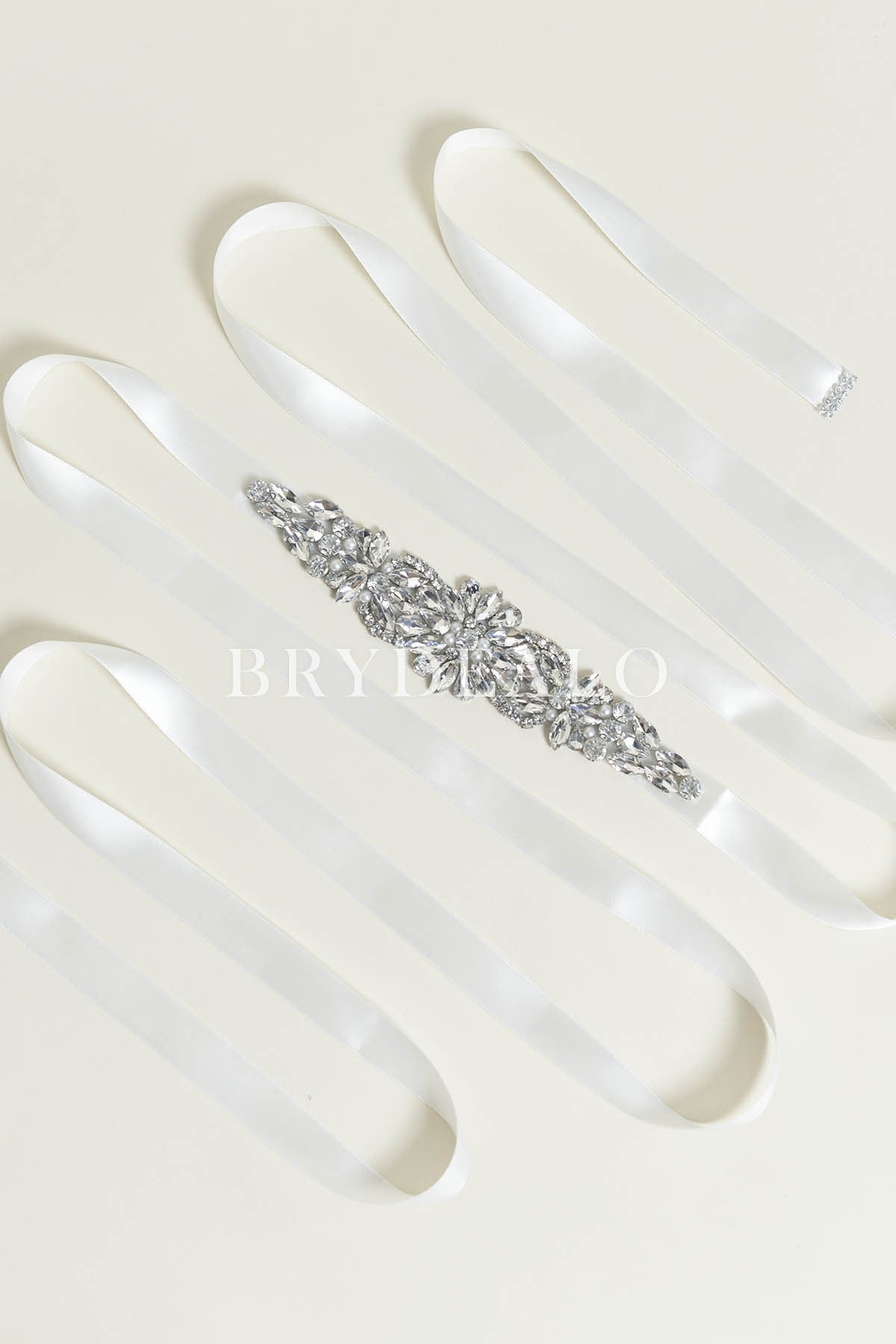 Graduated Rhinestone Bridal Sash