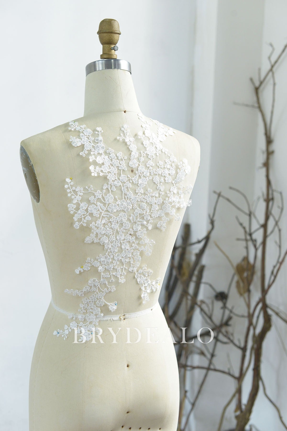Pony Flower Embroidery Bridal Lace Appliques
