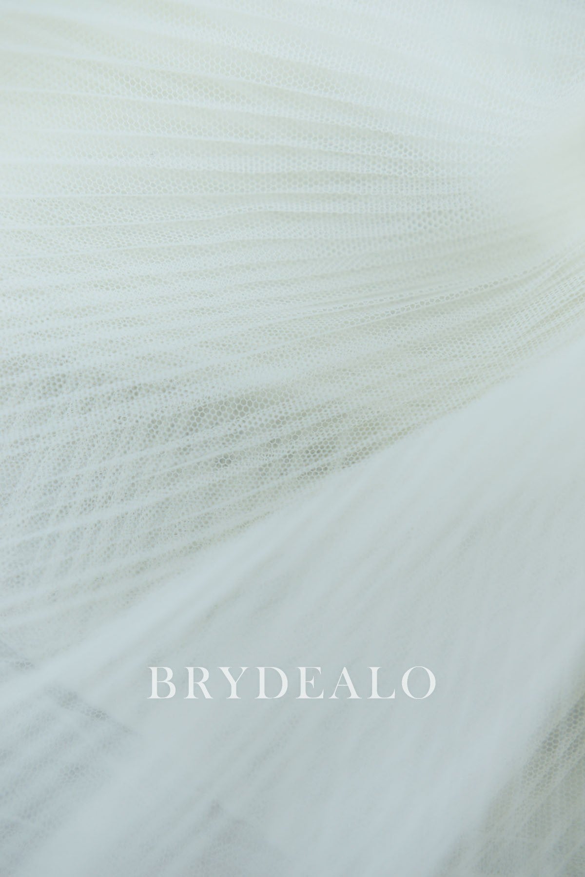 Light Ivory Soft Pleated Tulle Fabric