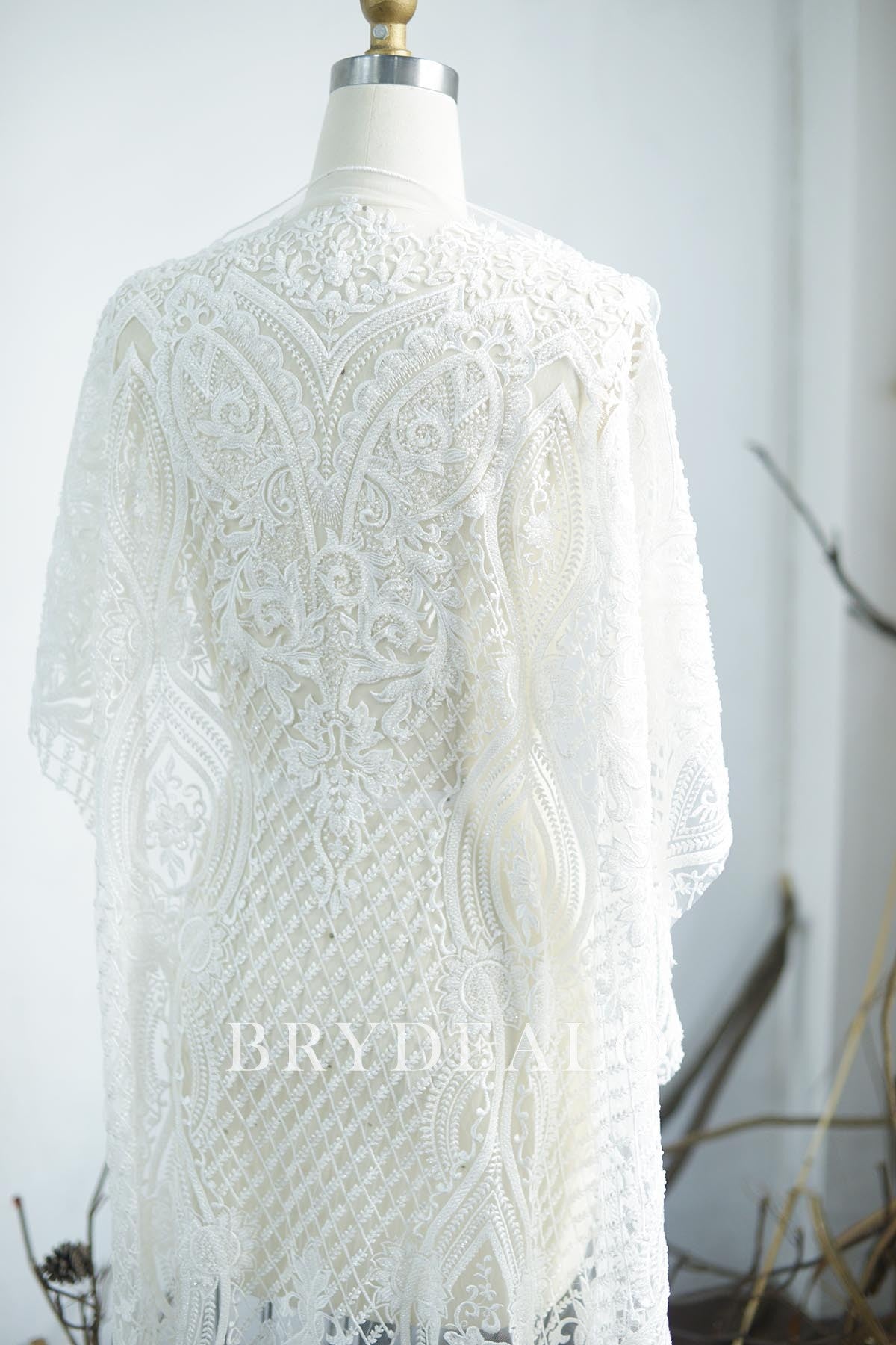 Designer Heavy Beaded Bridal Lace