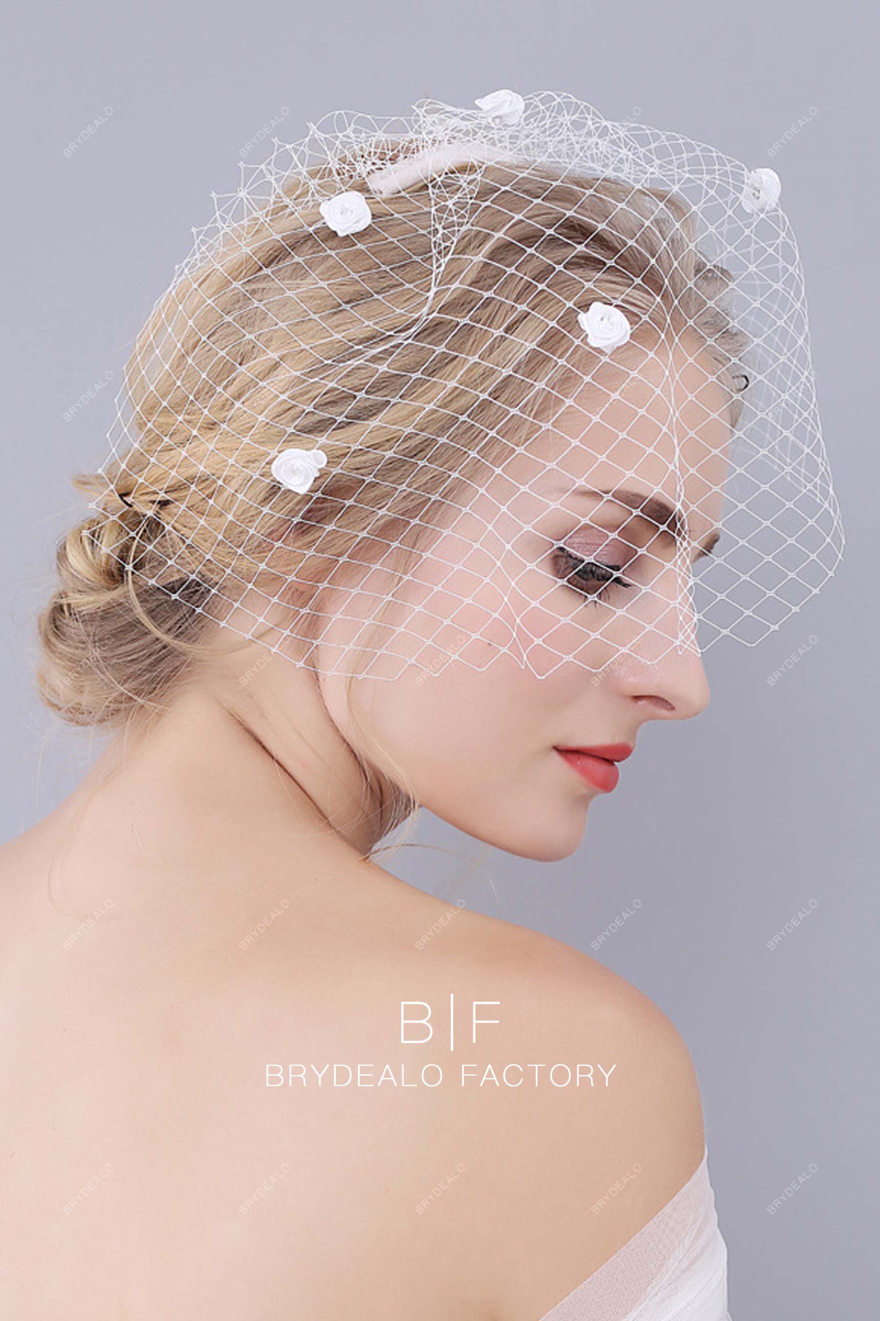 petal blusher veil