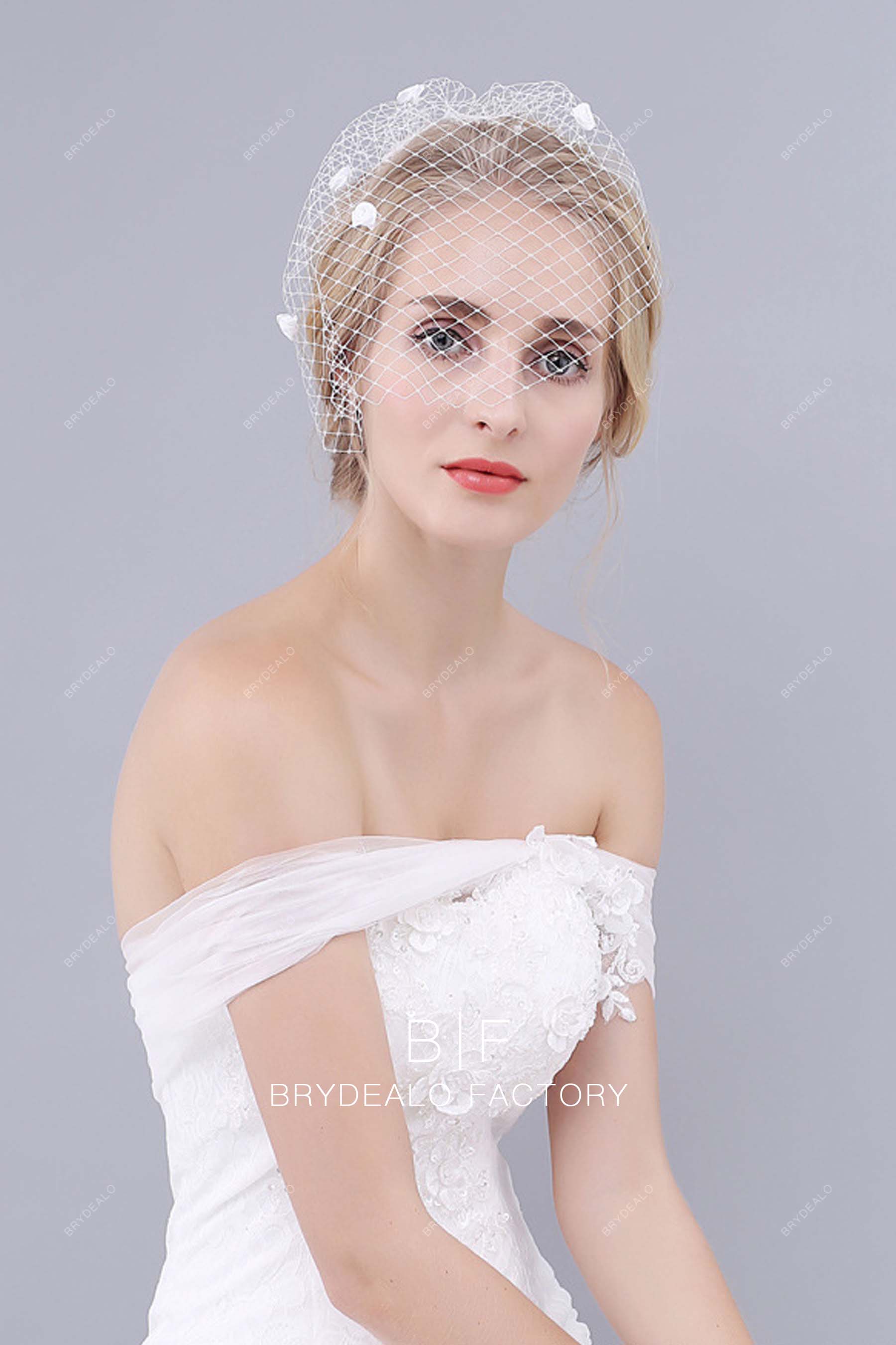 Petal Bridal Birdcage Bridal Veil