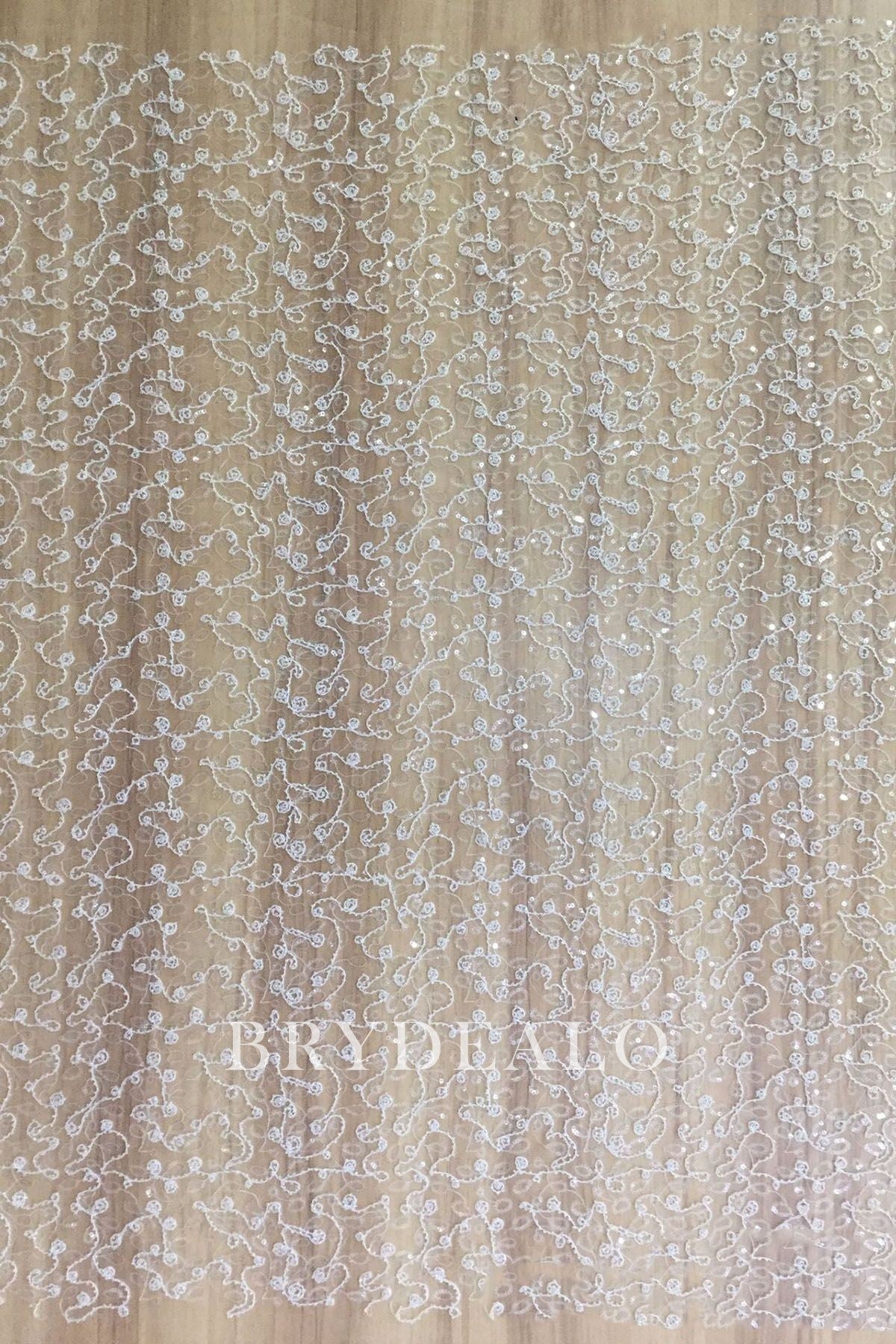 serried beaded lace for wedding dresses