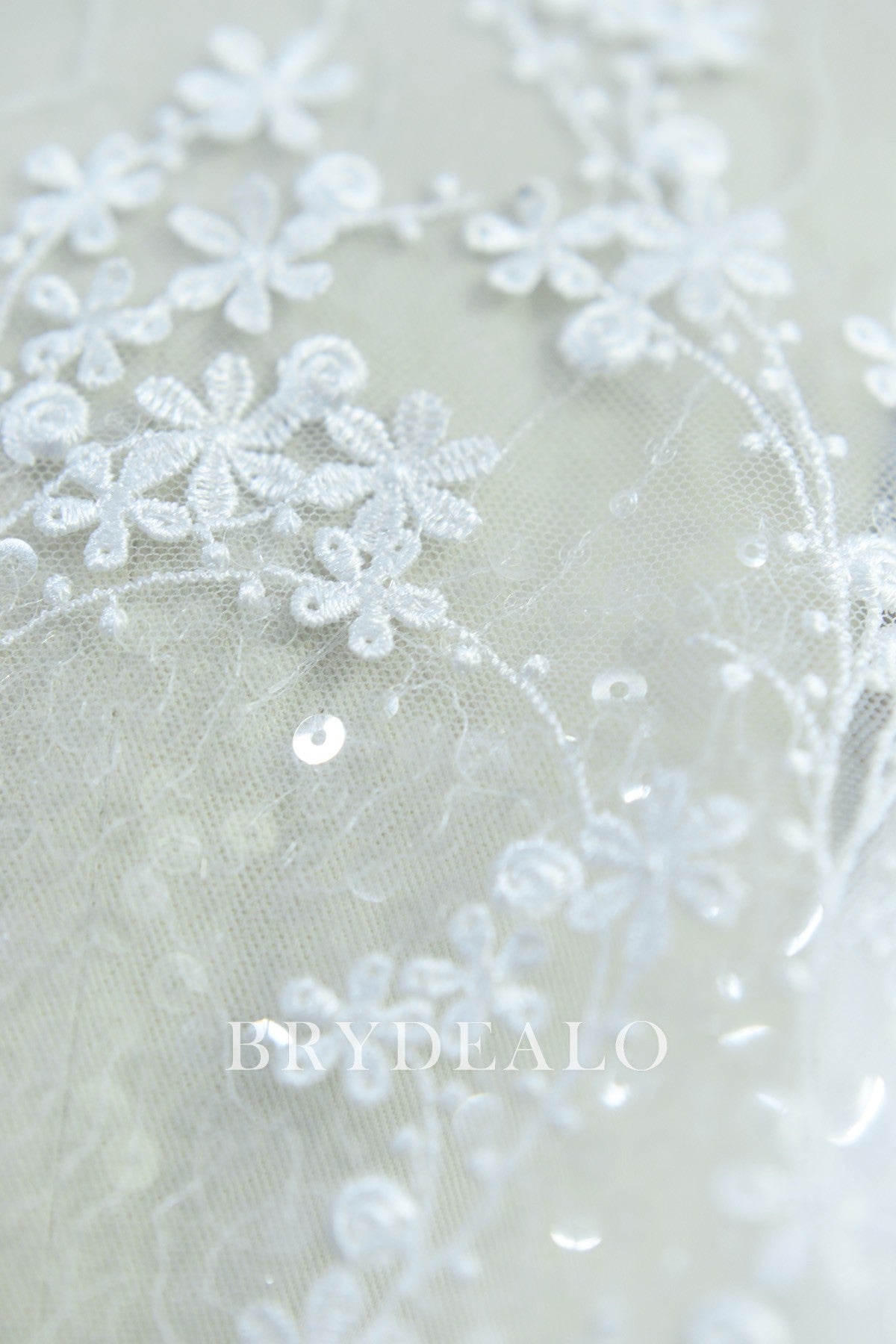 Embroidery Tiny Flower Lace Fabric