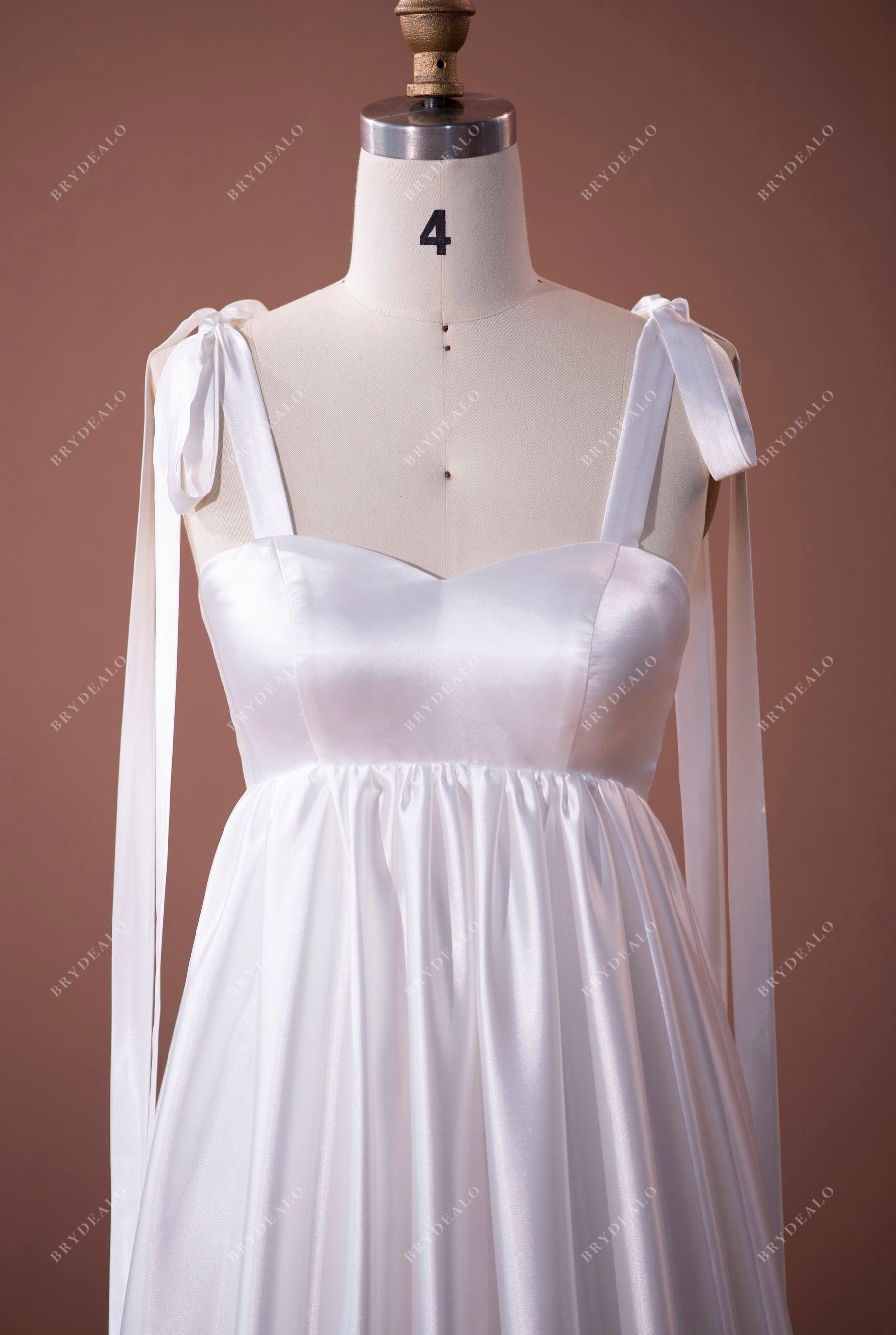 silky satin formal gown