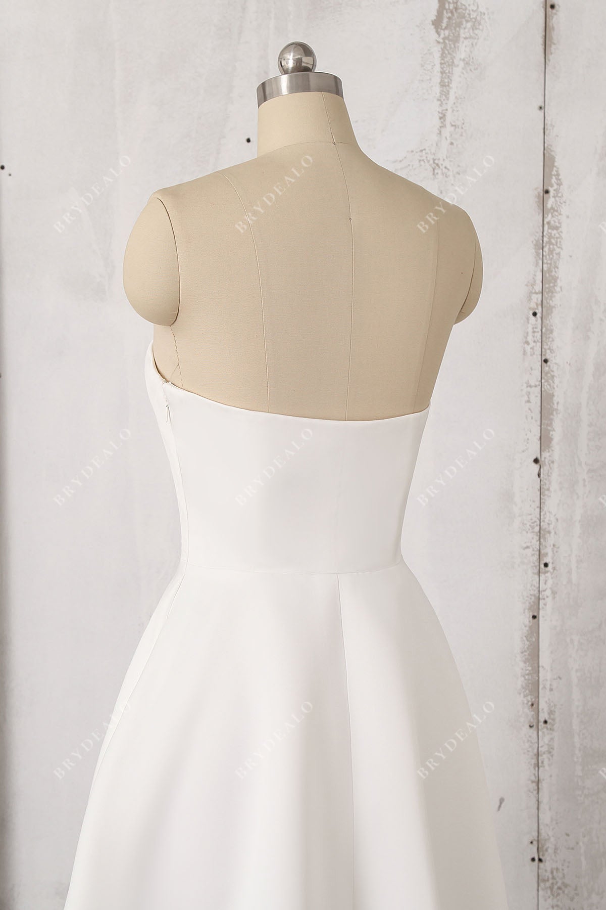 strapless hi-lo bridal shower gown for wholesale