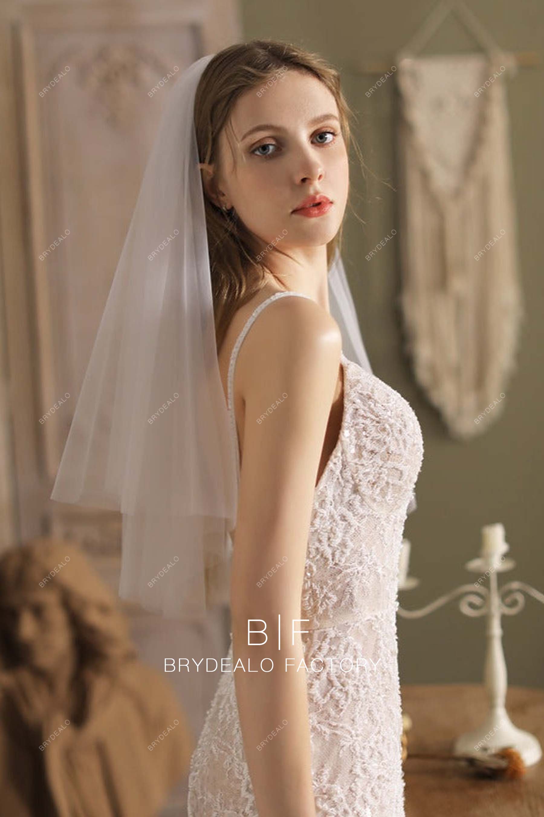 Tulle Veil Bridal Headpiece