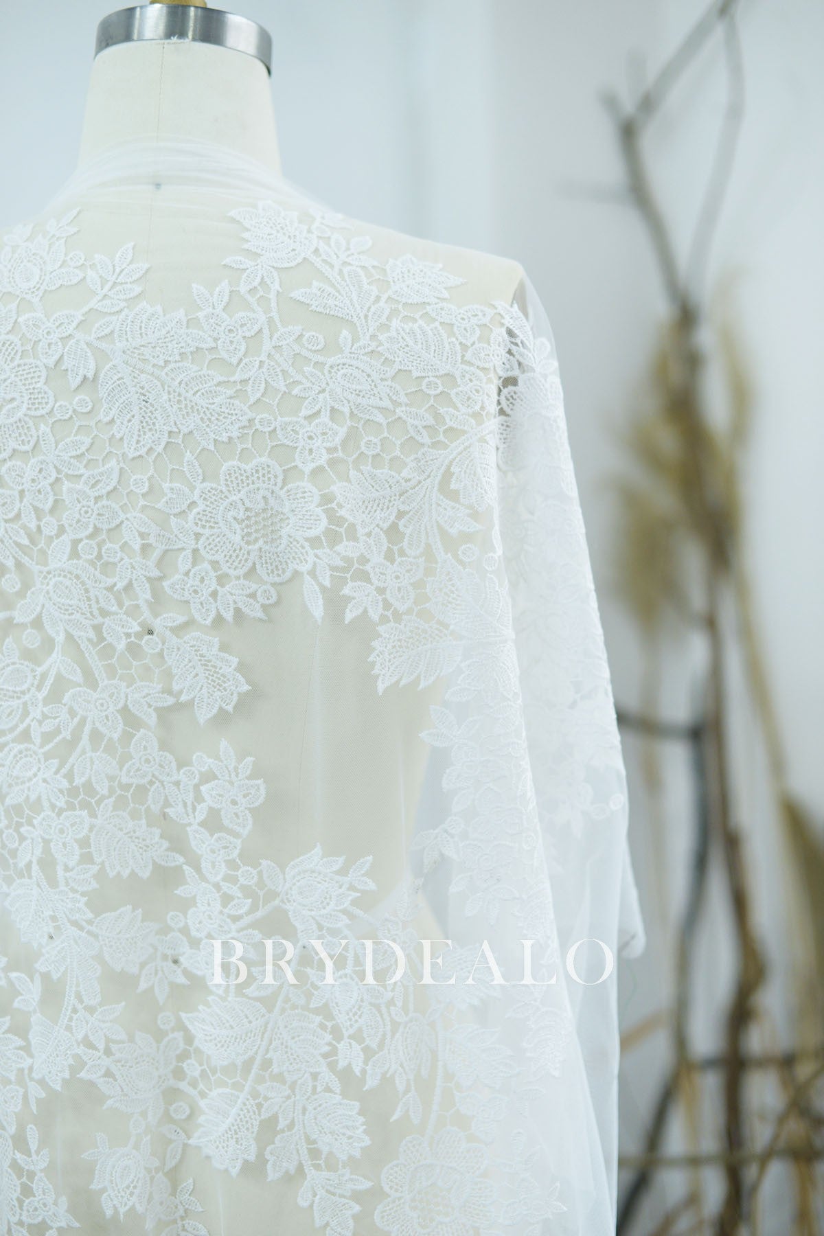 Floral Embroidery Lace Fabric