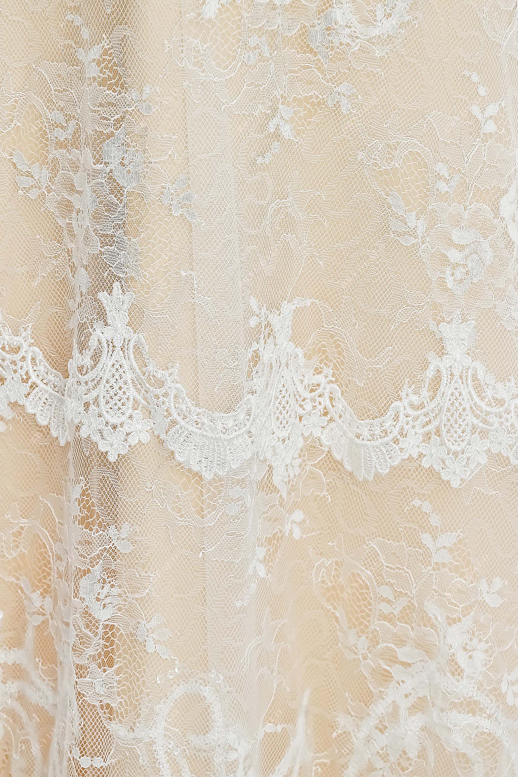 appliqued lace bridal gown