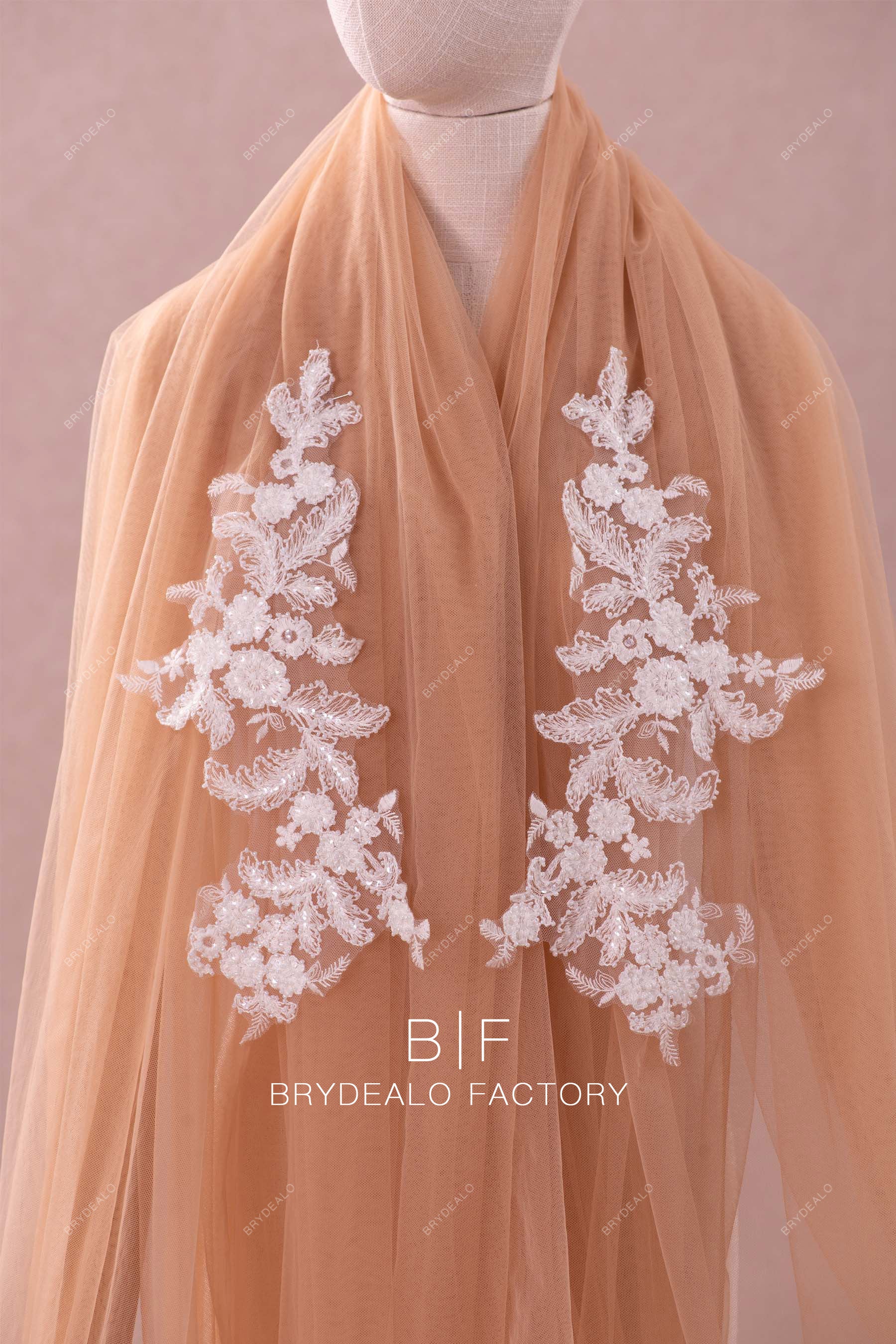 beaded cording lace appliques