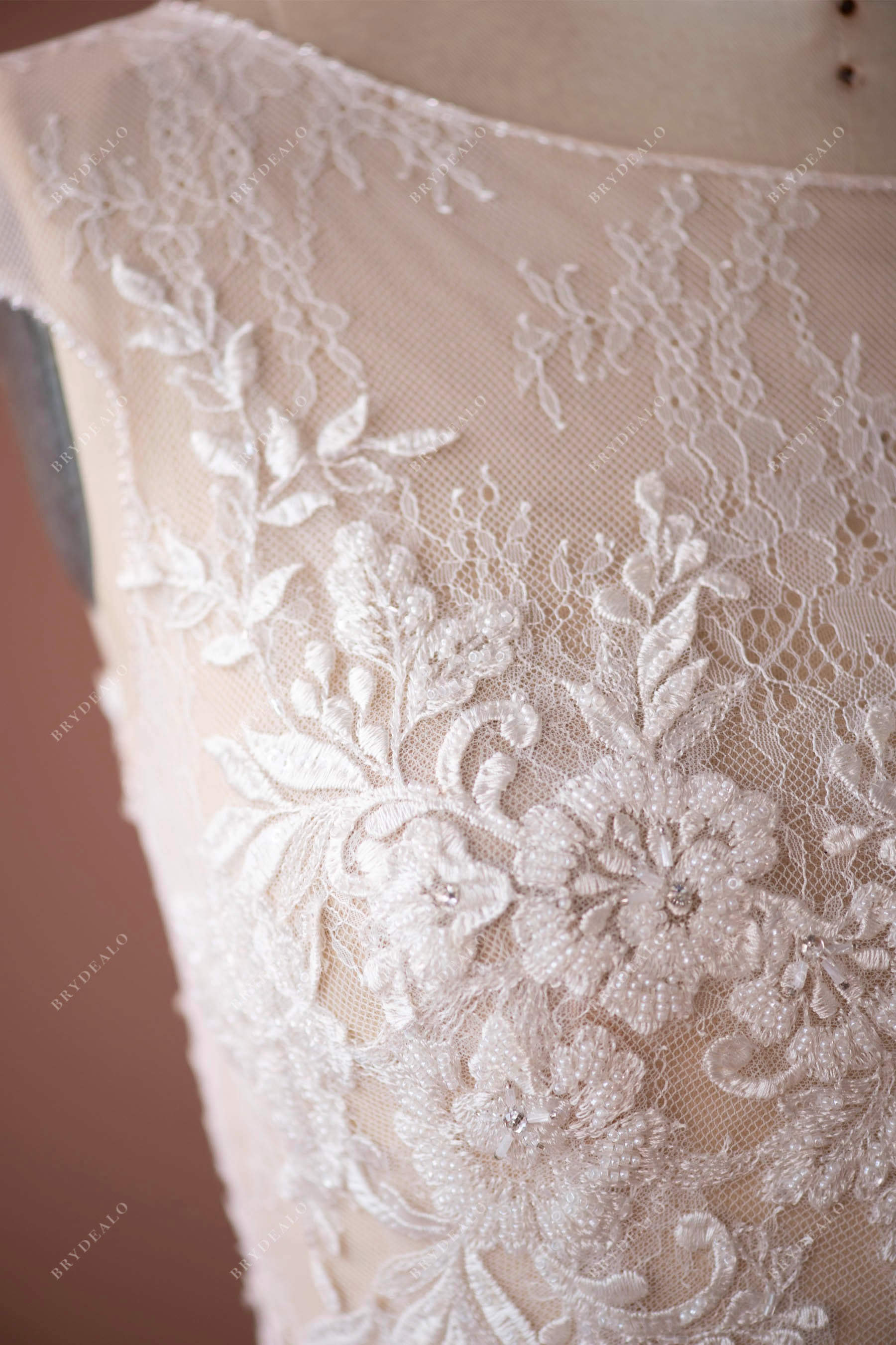 beaded flower lace