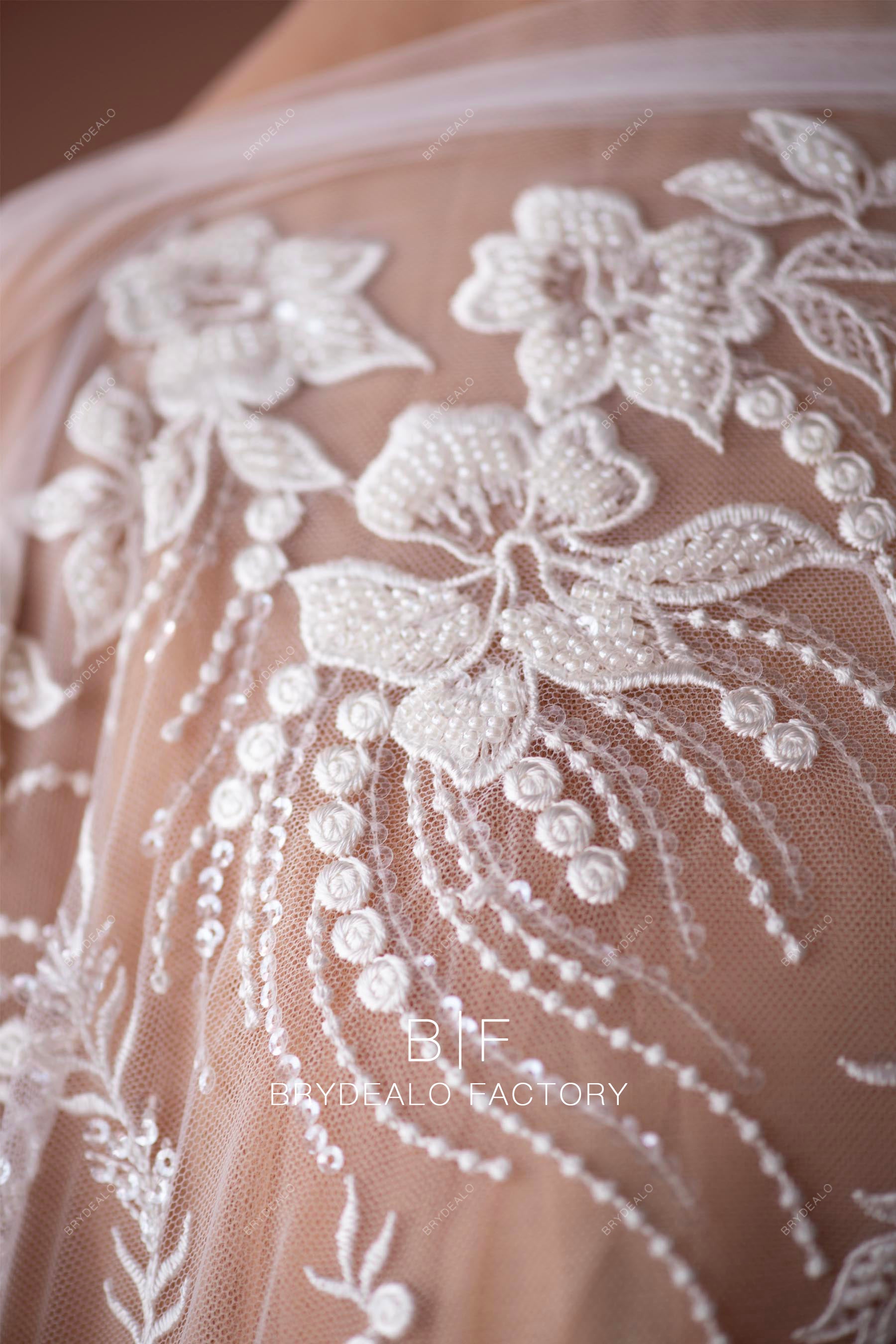 beaded luxury bridal lace